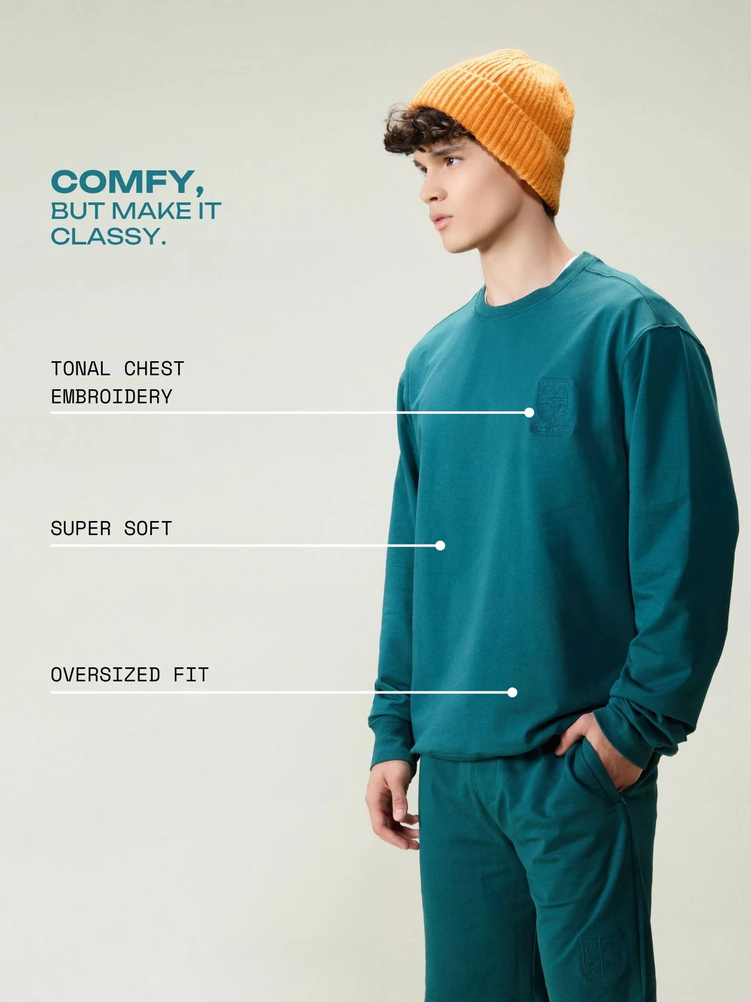 Green Everywear Sweatshirt - Image 3