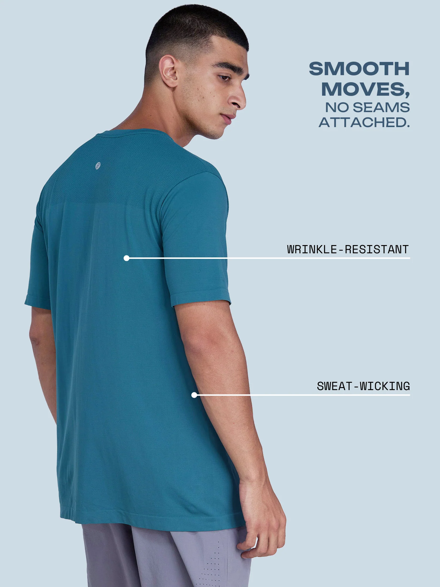 Green Pulse Seamless Tee - Image 3