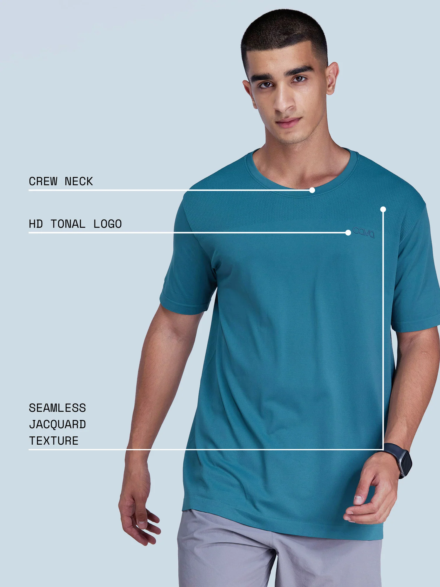 Green Pulse Seamless Tee - Image 4