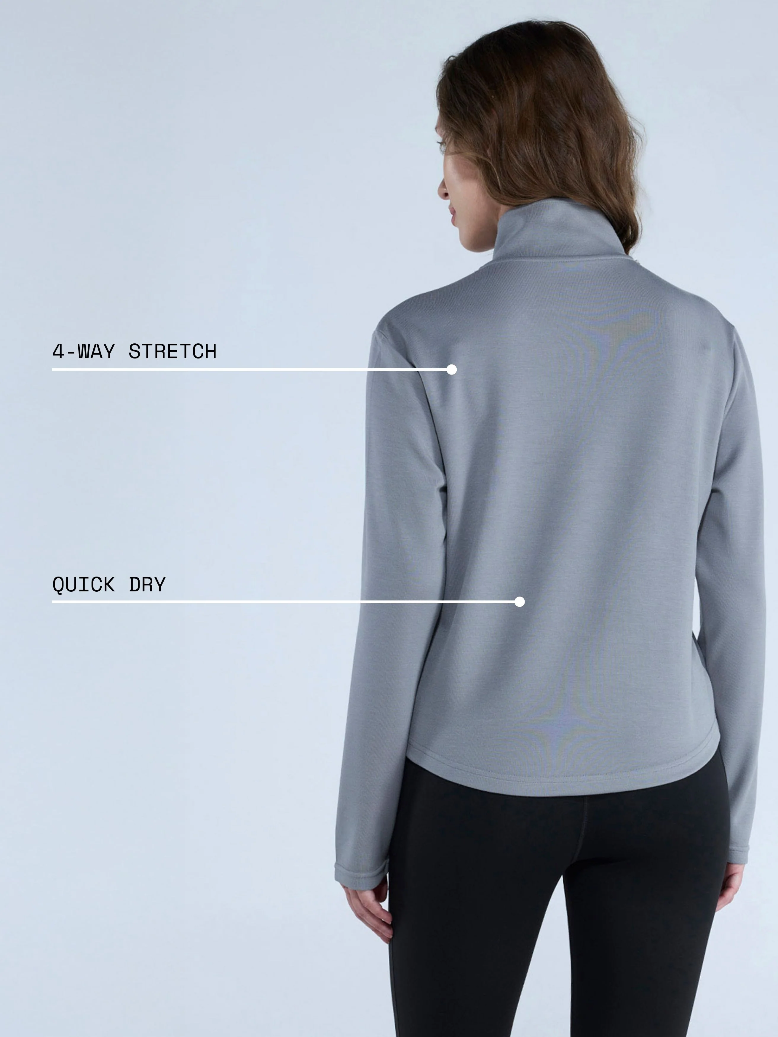 Grey Adaptive Quarter Zip - Image 4