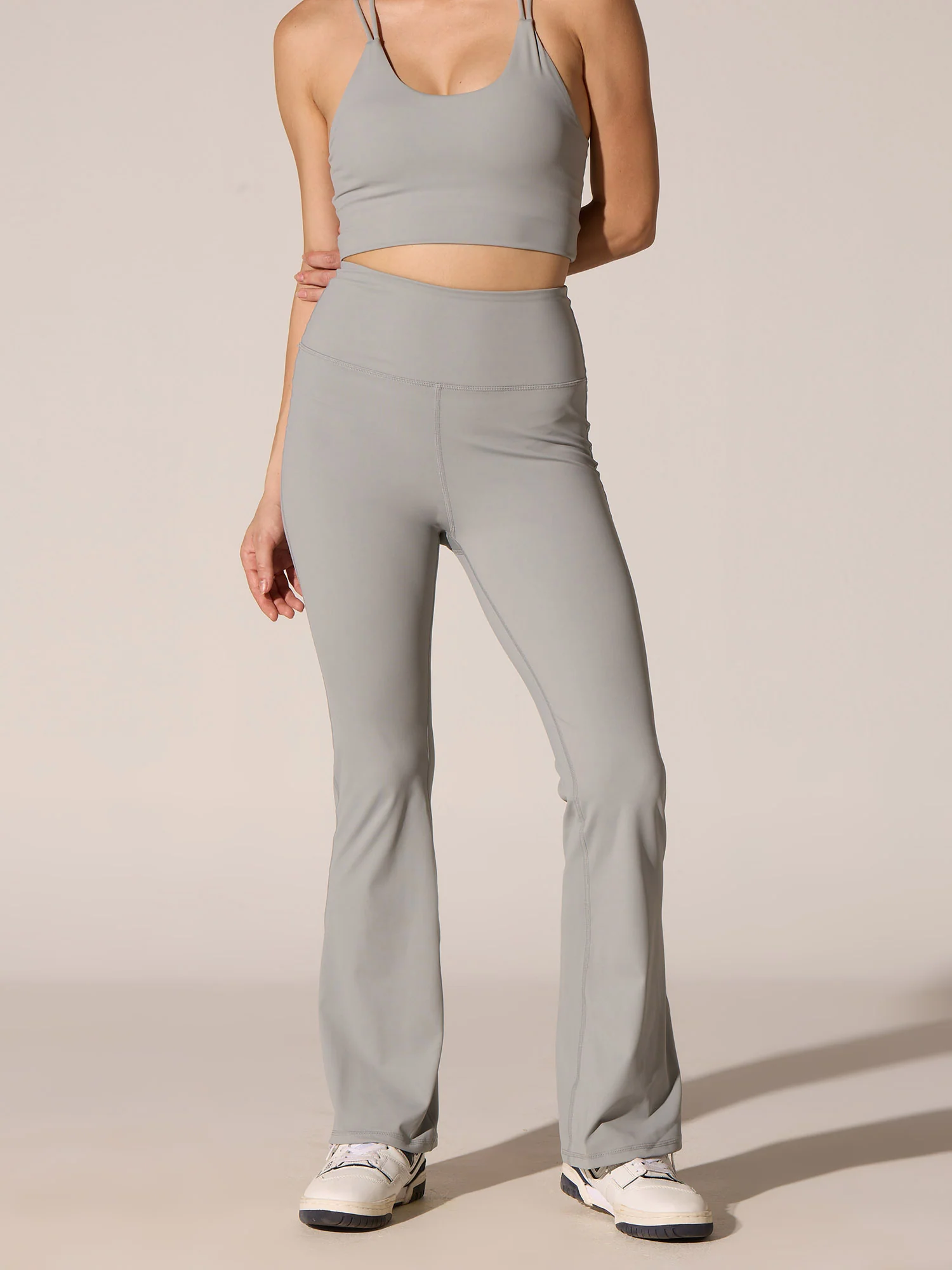 Grey All-In Bootcut Flare Pants - Image 3