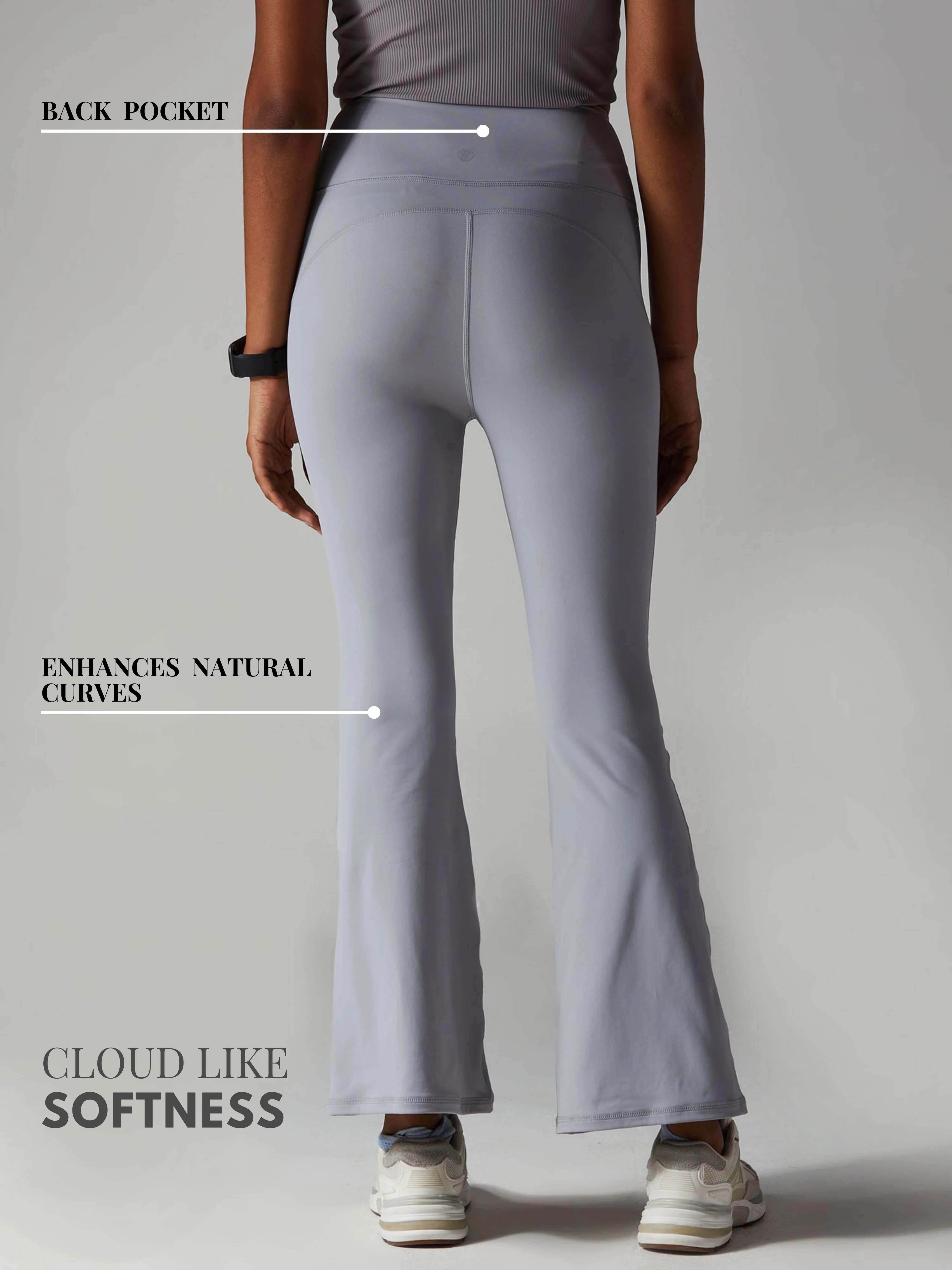 Grey All-in Bootcut Leggings - Image 6
