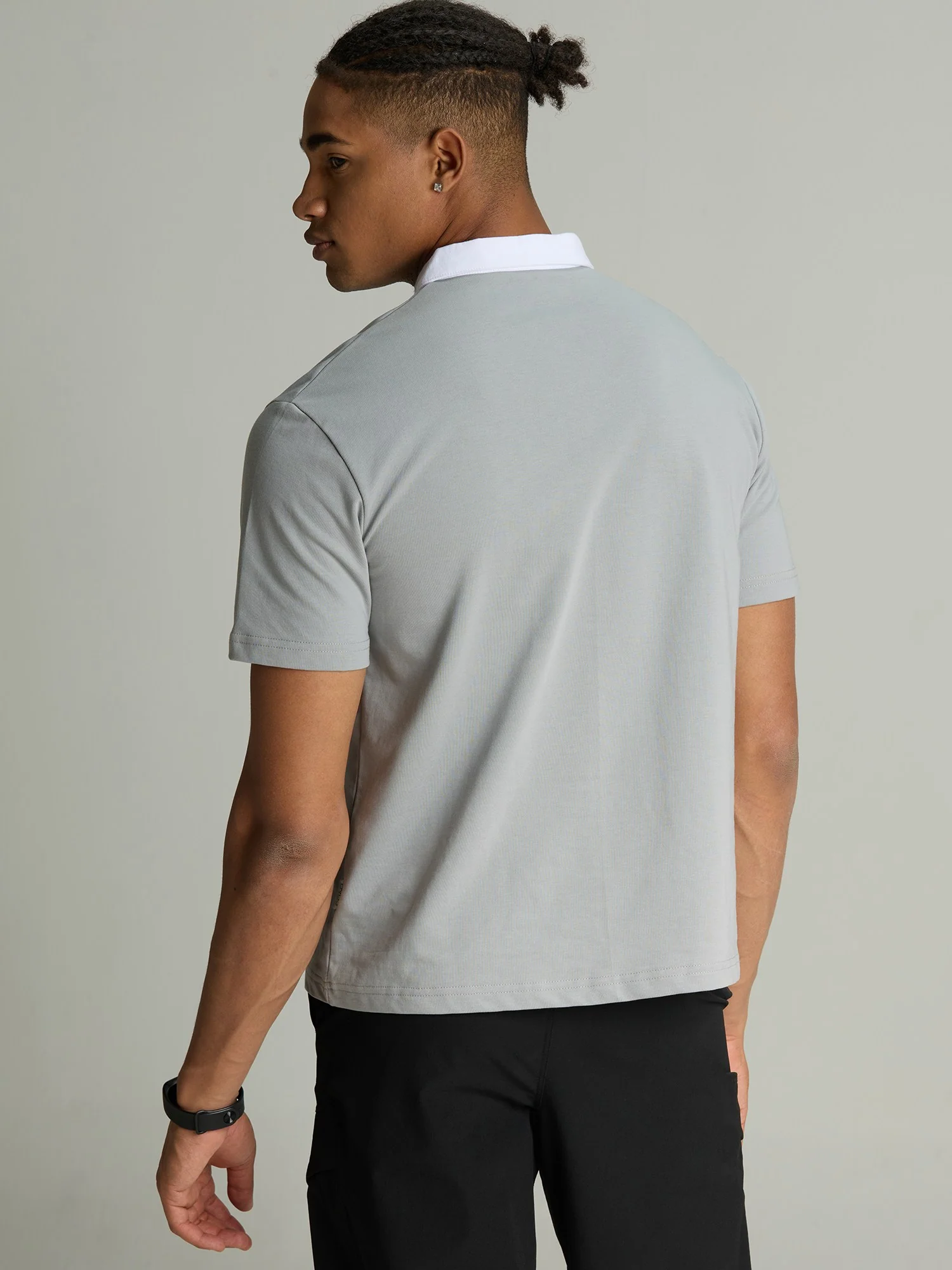 Grey Baseline Polo - Image 3