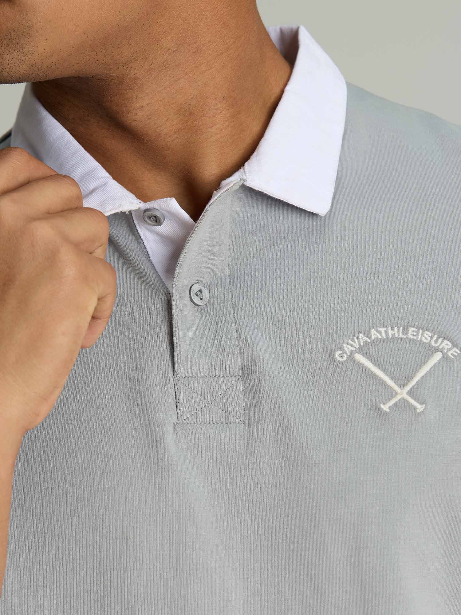 Grey Baseline Polo - Image 6