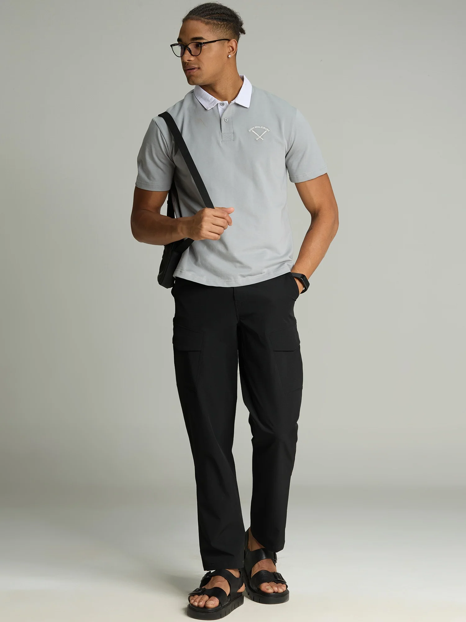 Grey Baseline Polo - Image 7