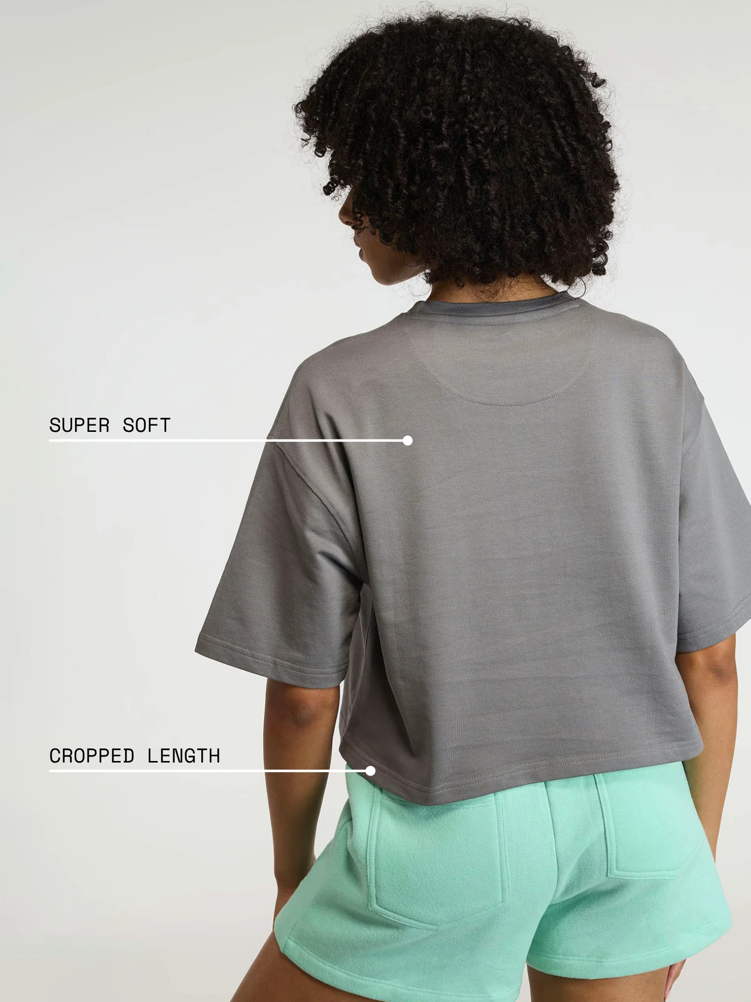 Grey-Blue Pilates Core Boxy Tee - Image 4