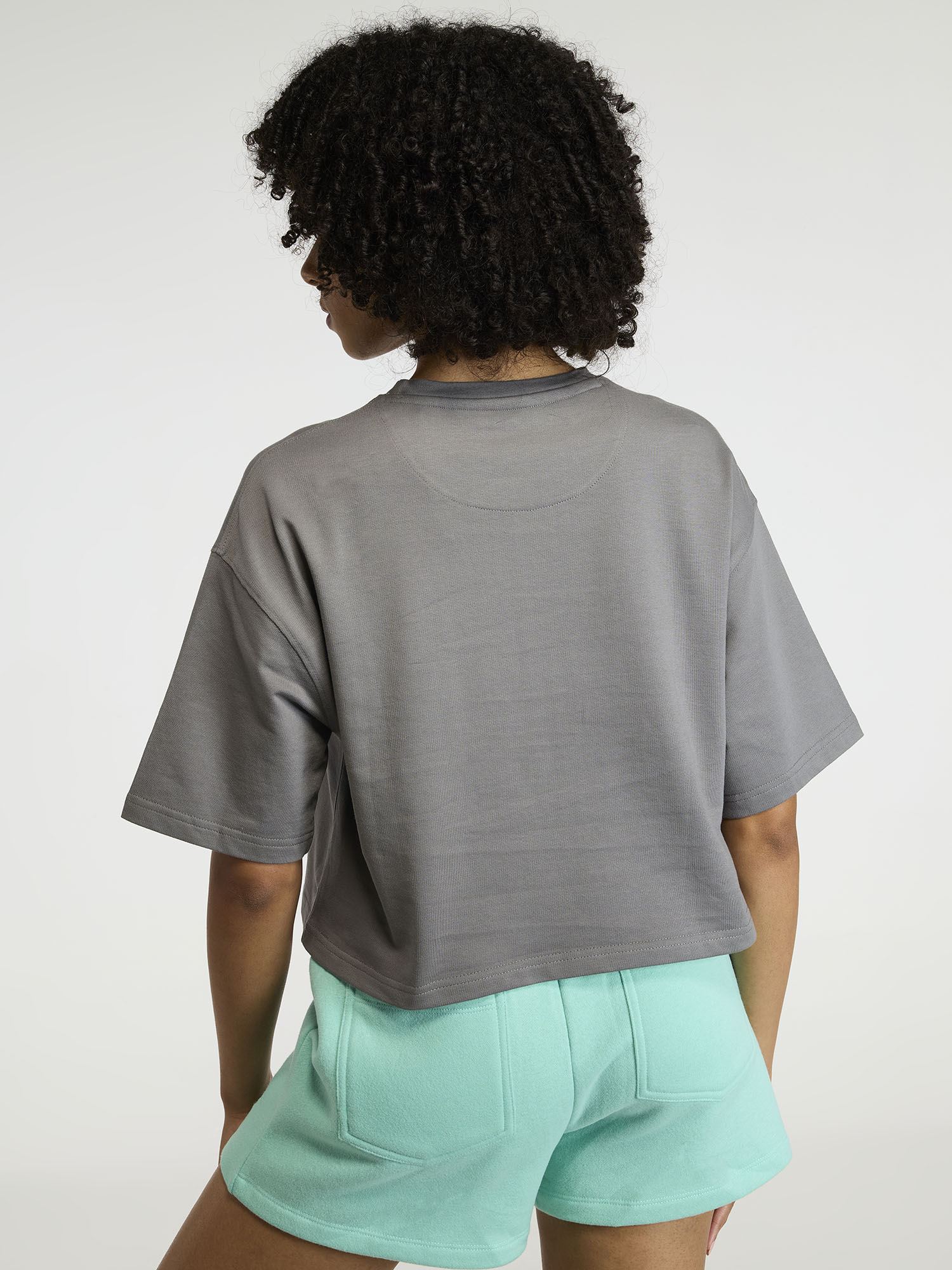 Grey-Blue Pilates Core Boxy Tee - Image 5