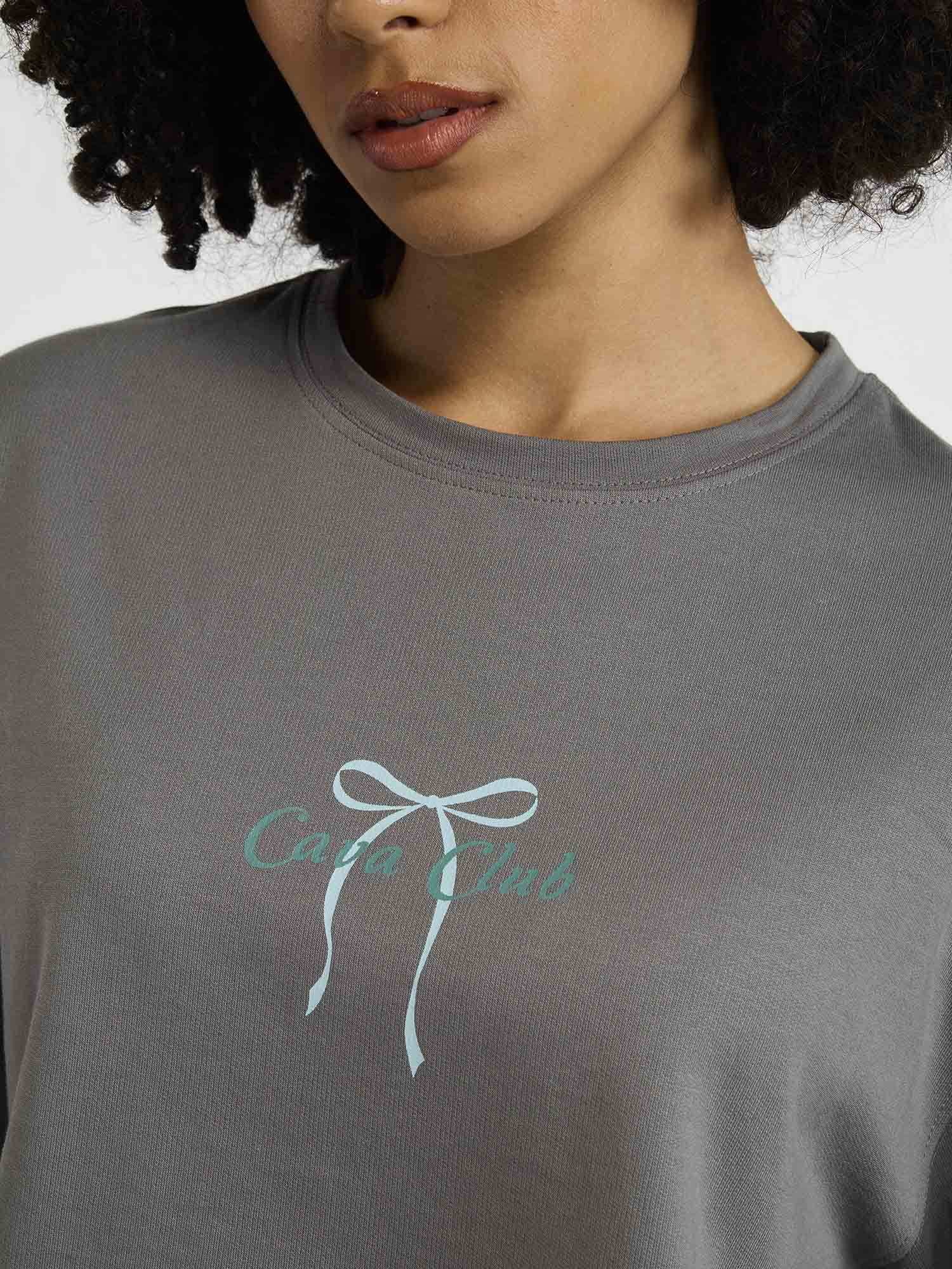 Grey-Blue Pilates Core Boxy Tee - Image 7