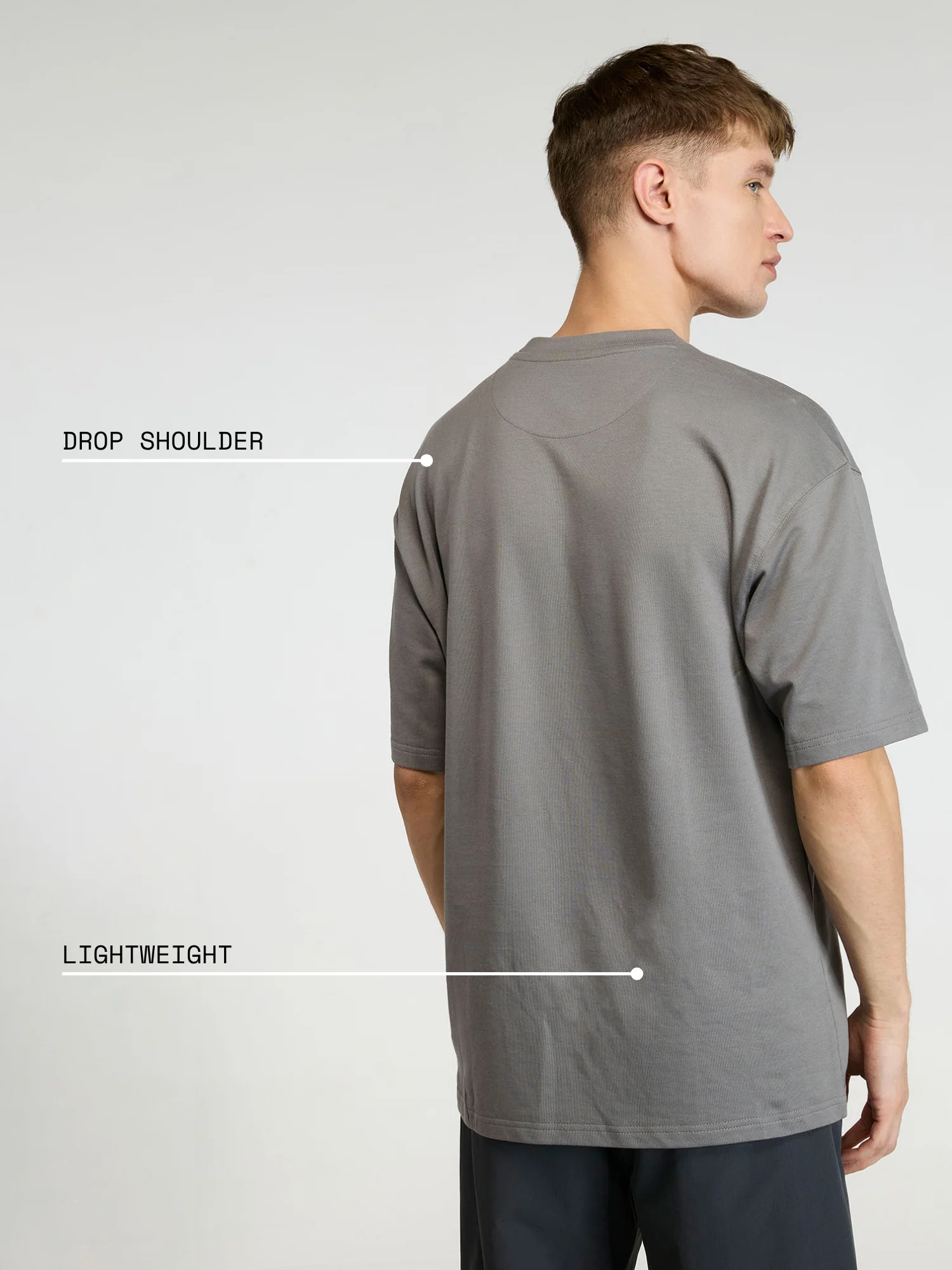 Grey Certified Hoopers Oversized Printed Tee - Men - Image 4