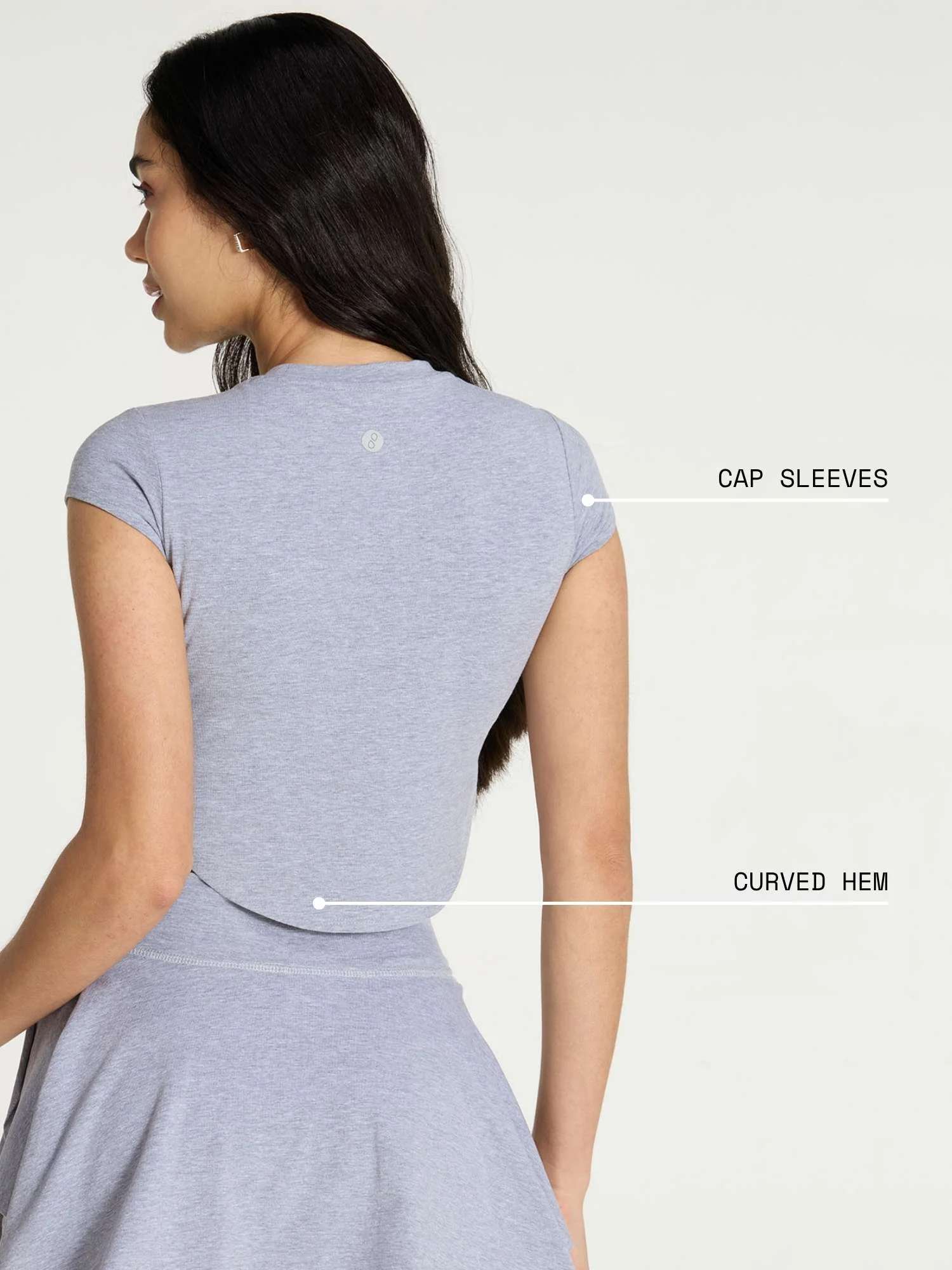 Grey Cotton Baby Tee - Image 4