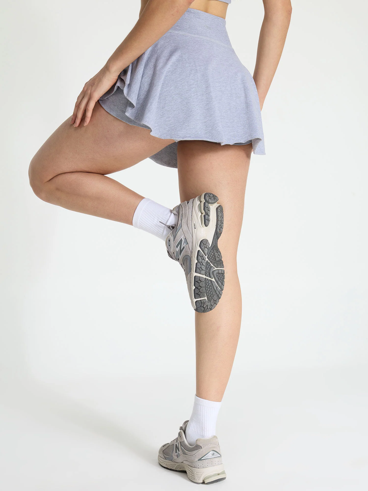 Grey Cotton Twirl Skorts - Image 6