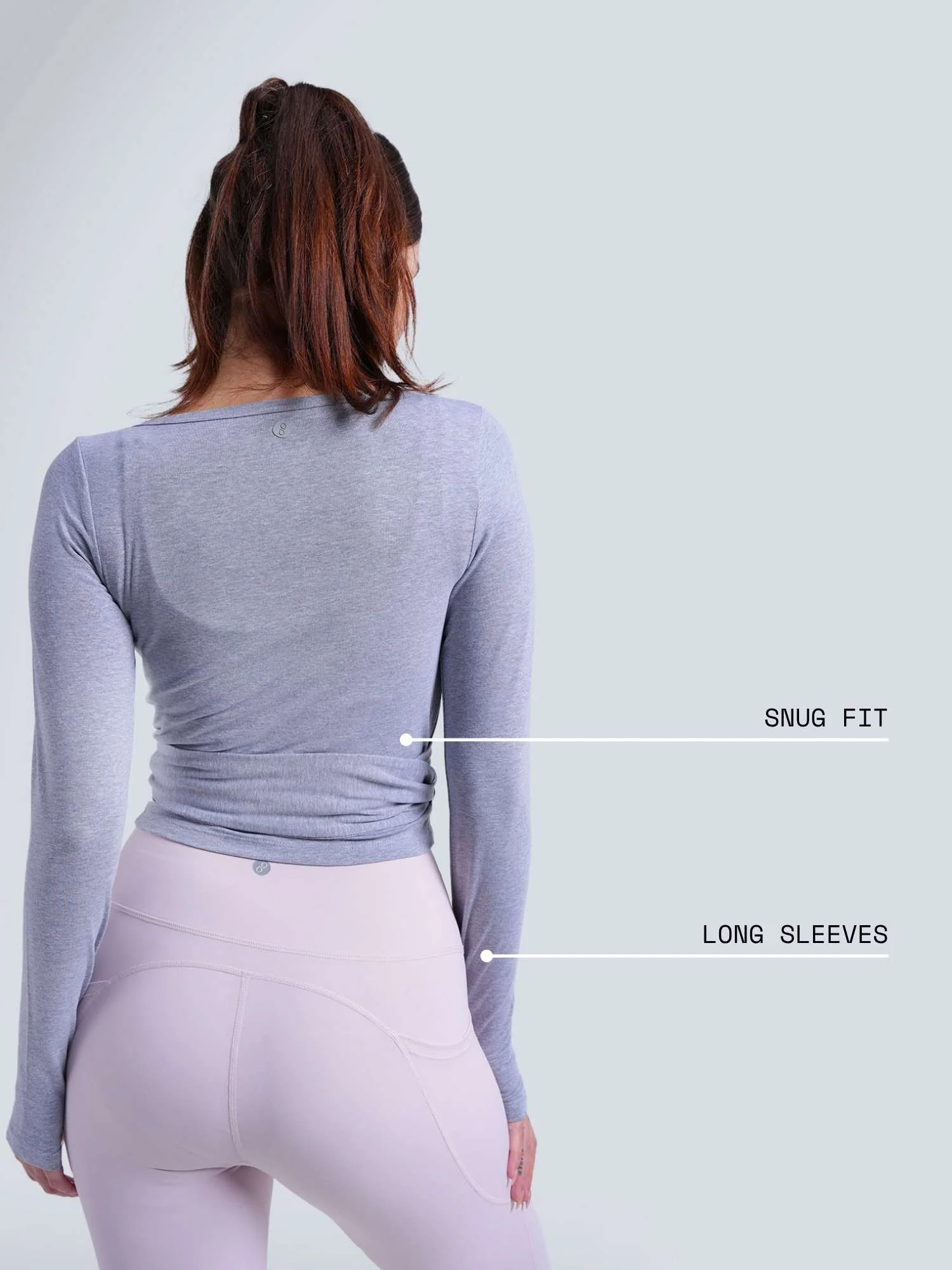 Grey Cotton Wrap Top - Image 4