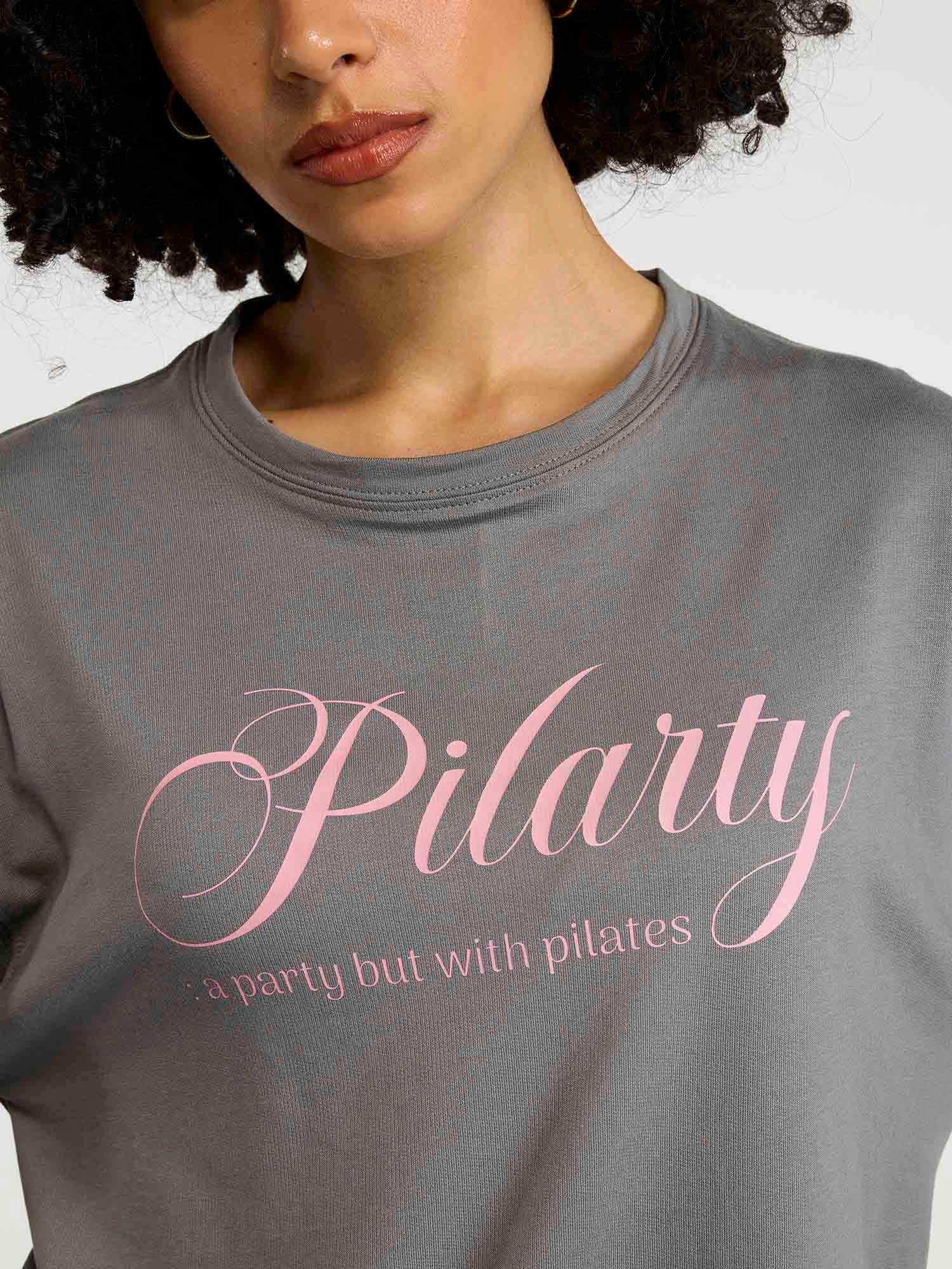 Grey Pilates Club Sweatshirt - Image 5