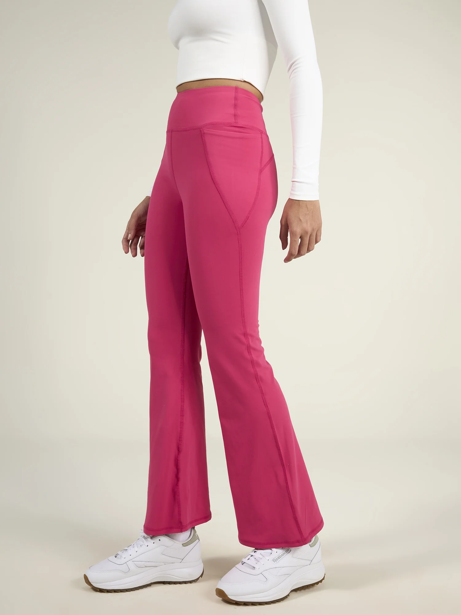 Hot Pink Sculpt Bootcut Leggings - Image 6