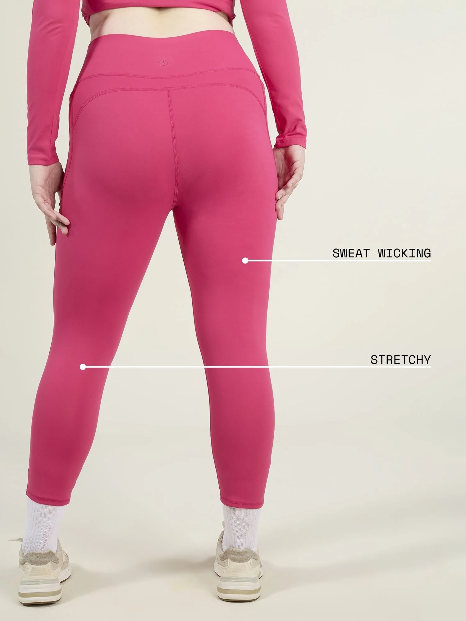 Hot Pink Sculpt Core Leggings - Image 4
