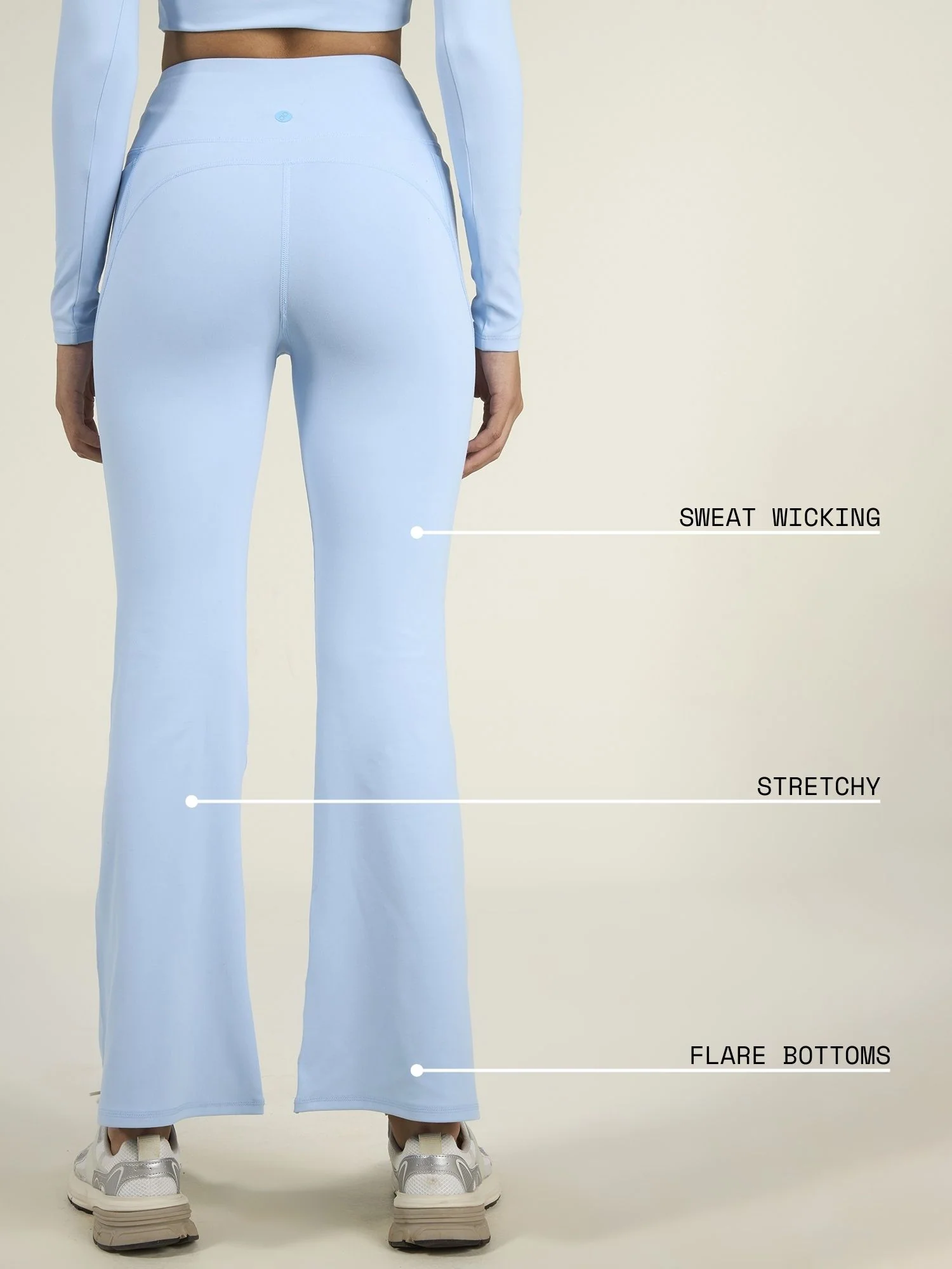 Ice Blue Petite Sculpt Bootcut Leggings - Image 4