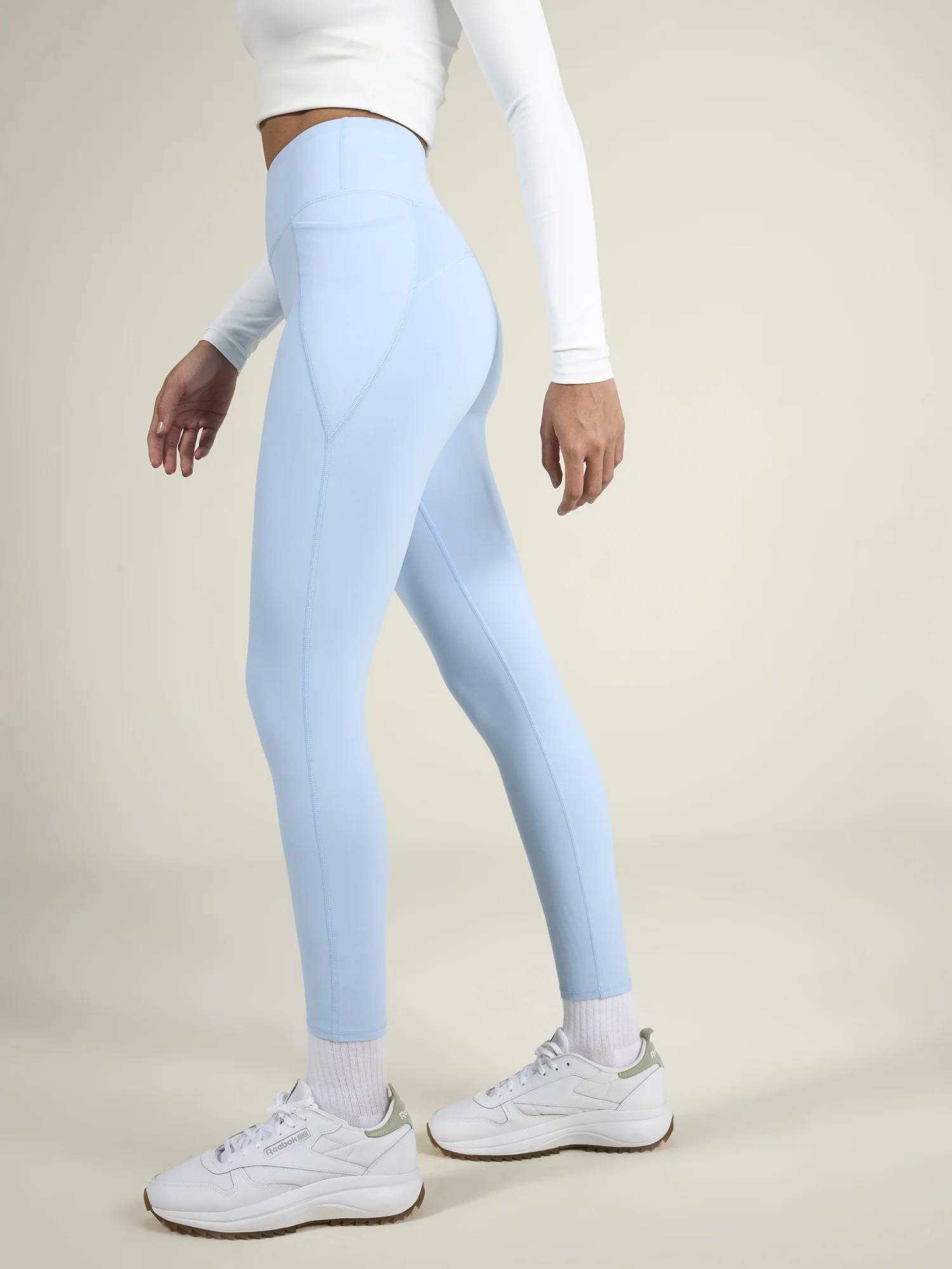 Ice Blue Sculpt Core Leggings - Image 5