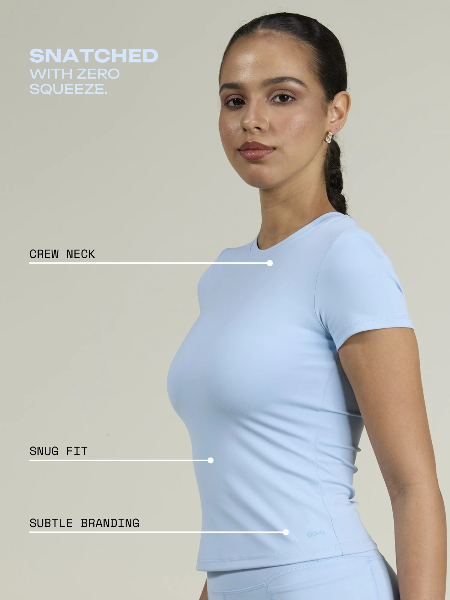 Ice Blue Sculpt Core Top - Image 3