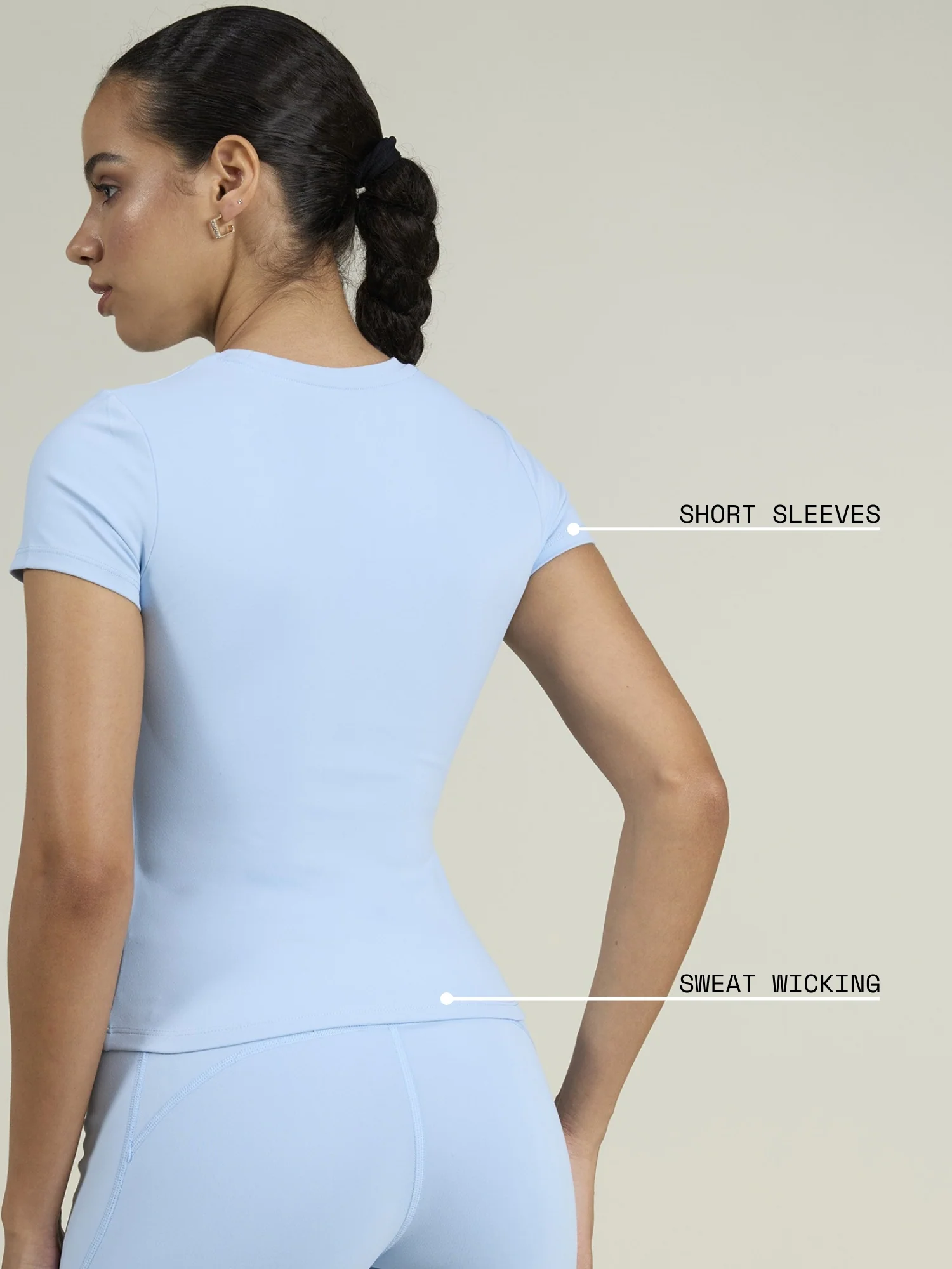 Ice Blue Sculpt Core Top - Image 4