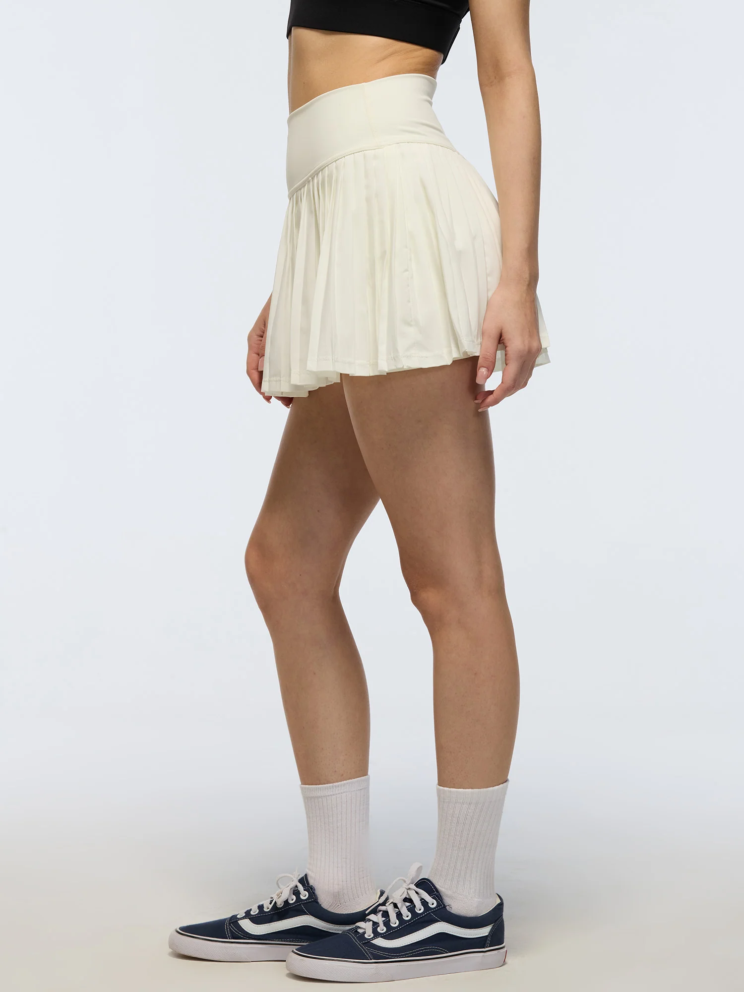 Ivory Plie Pleated Skort - Image 5
