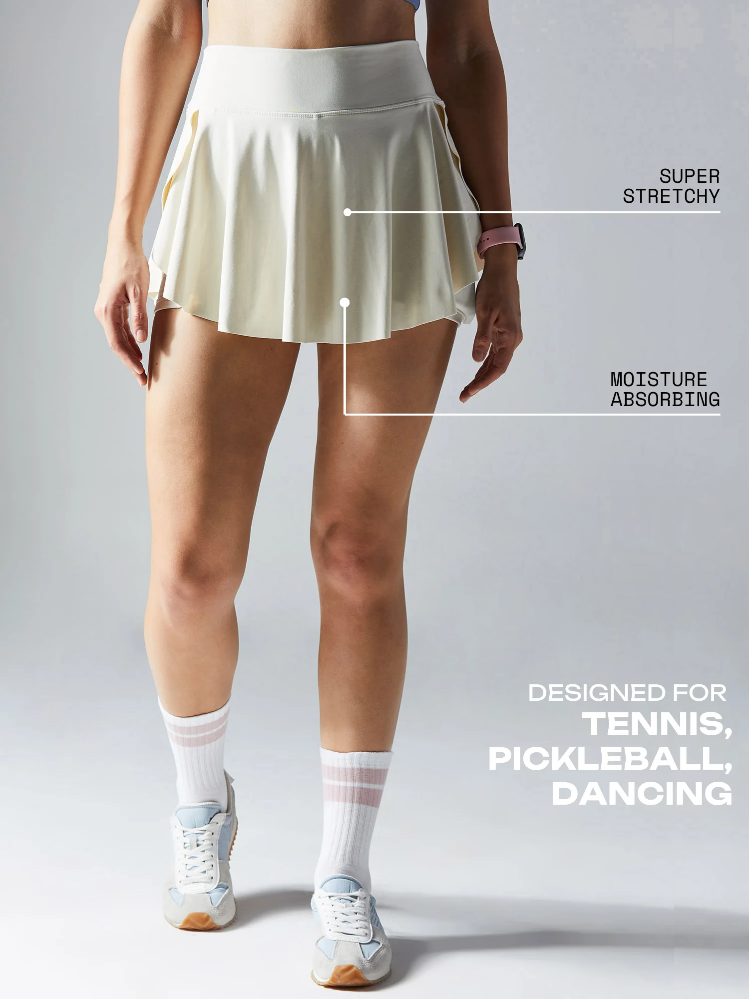 Ivory Swirl Tennis Skorts - Image 4