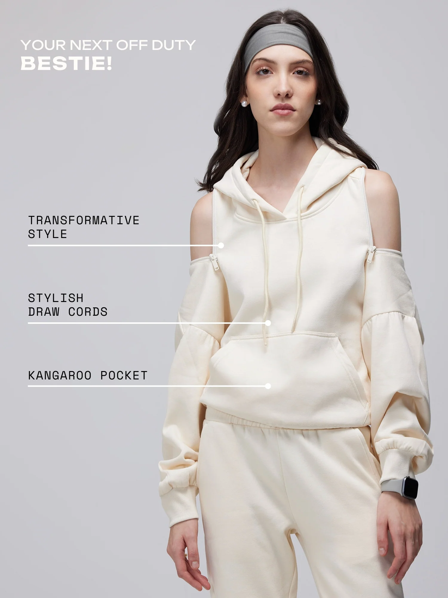 Ivory Transform Hoodie - Image 11