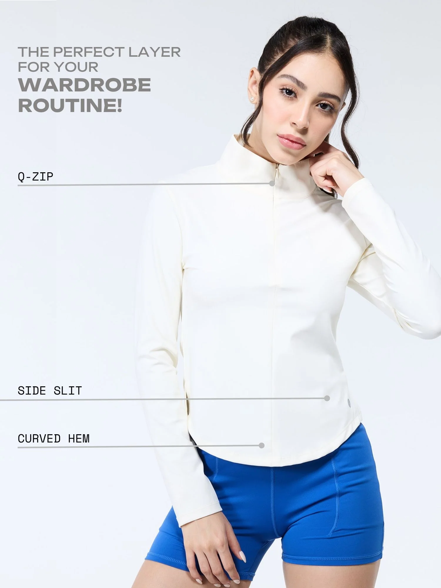 Ivory Zip-It-Up Top - Image 3