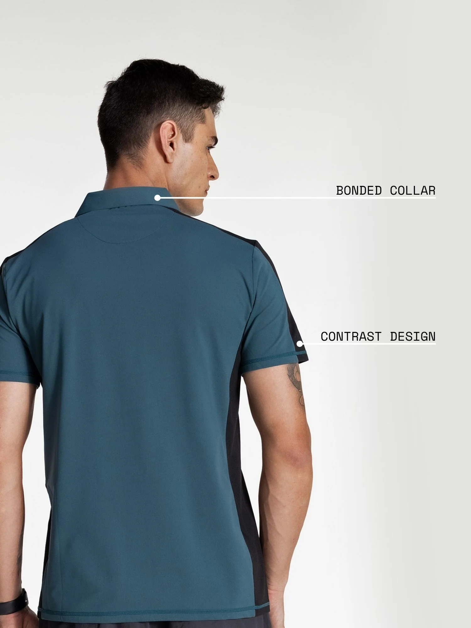 Jade Contrast Bonded Polo - Image 4
