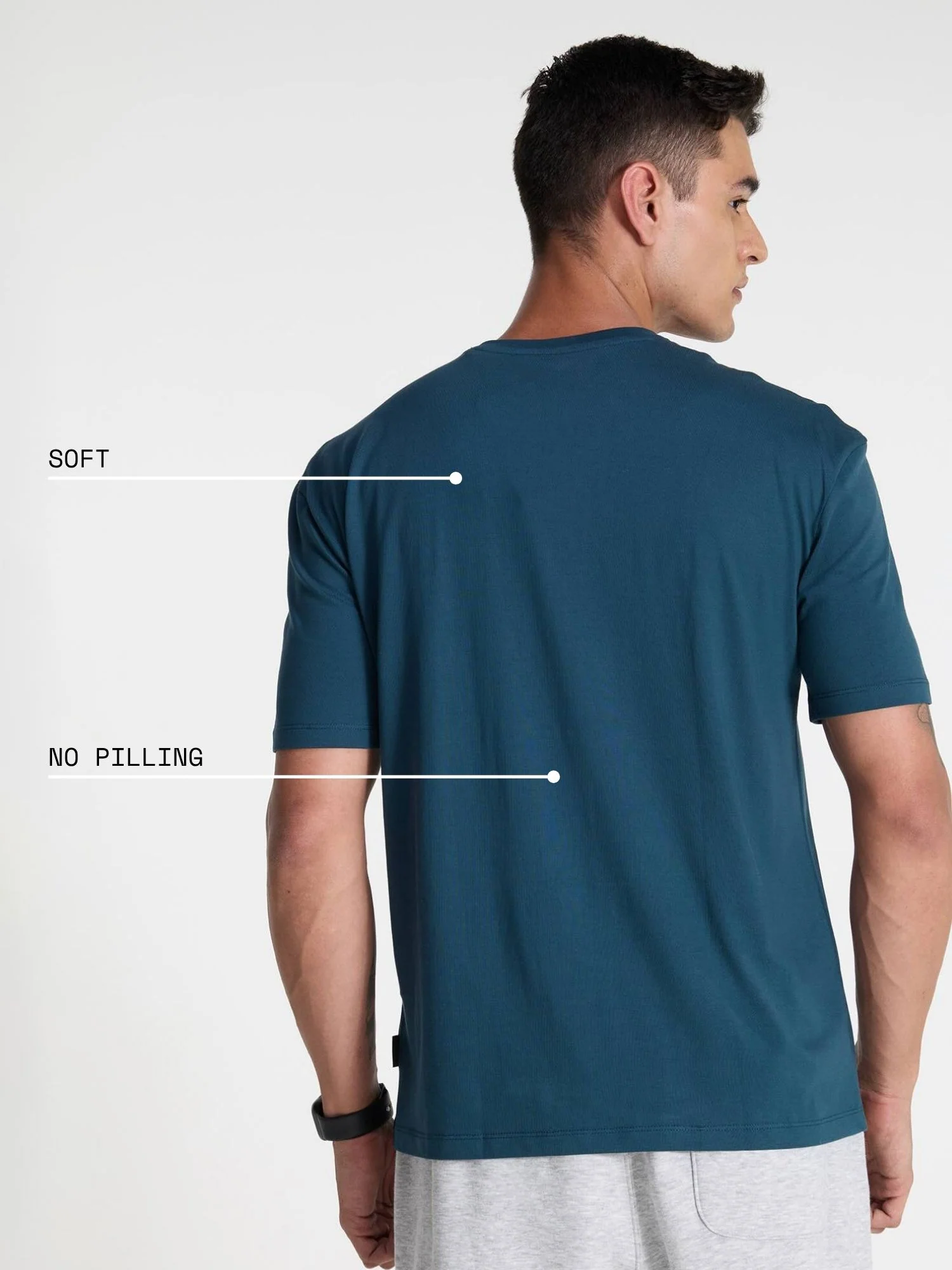 Jade Supima Crew Neck T-shirt - Relaxed Fit - Image 4
