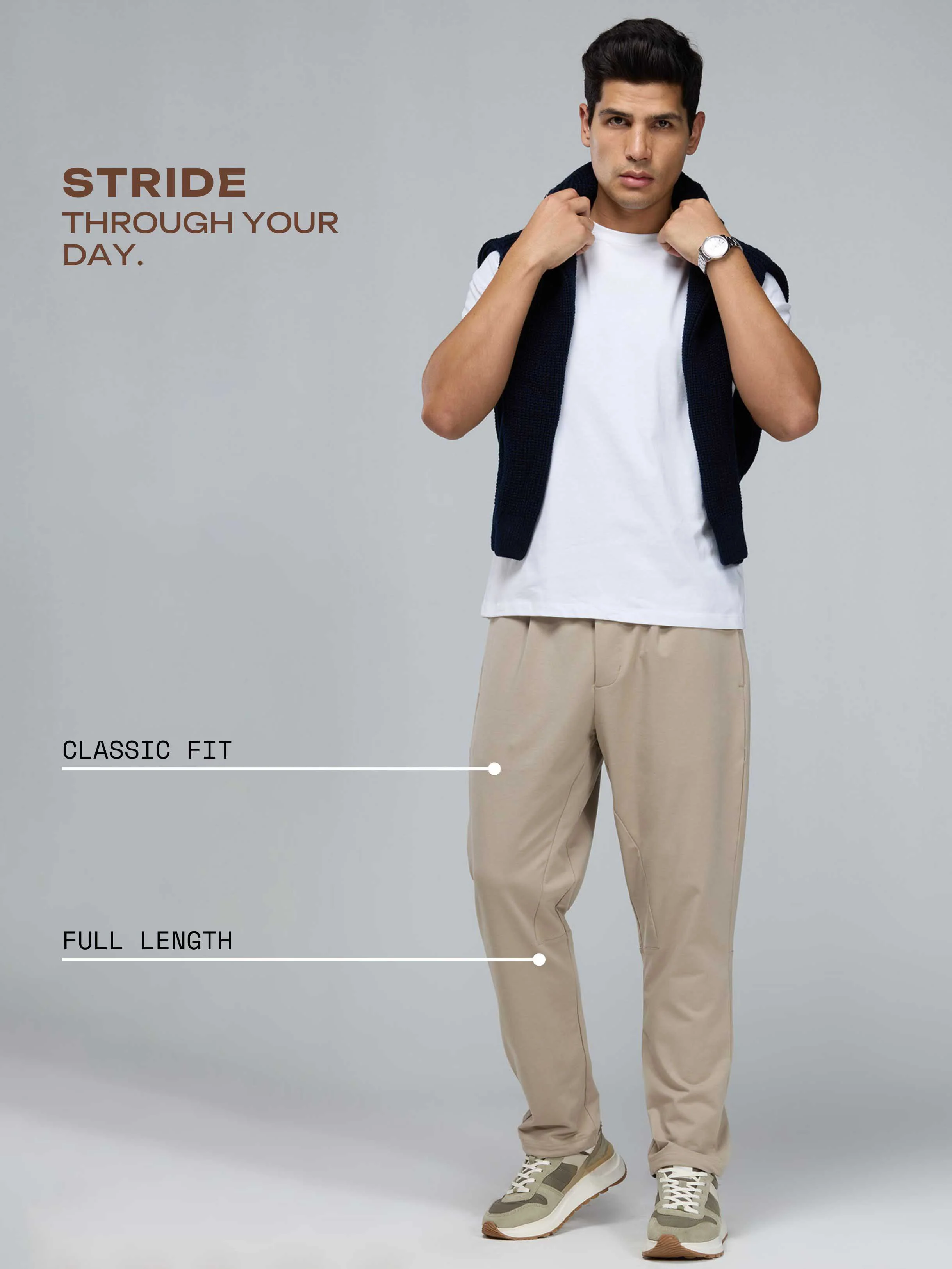 Light Beige Everywear Joggers - Image 3