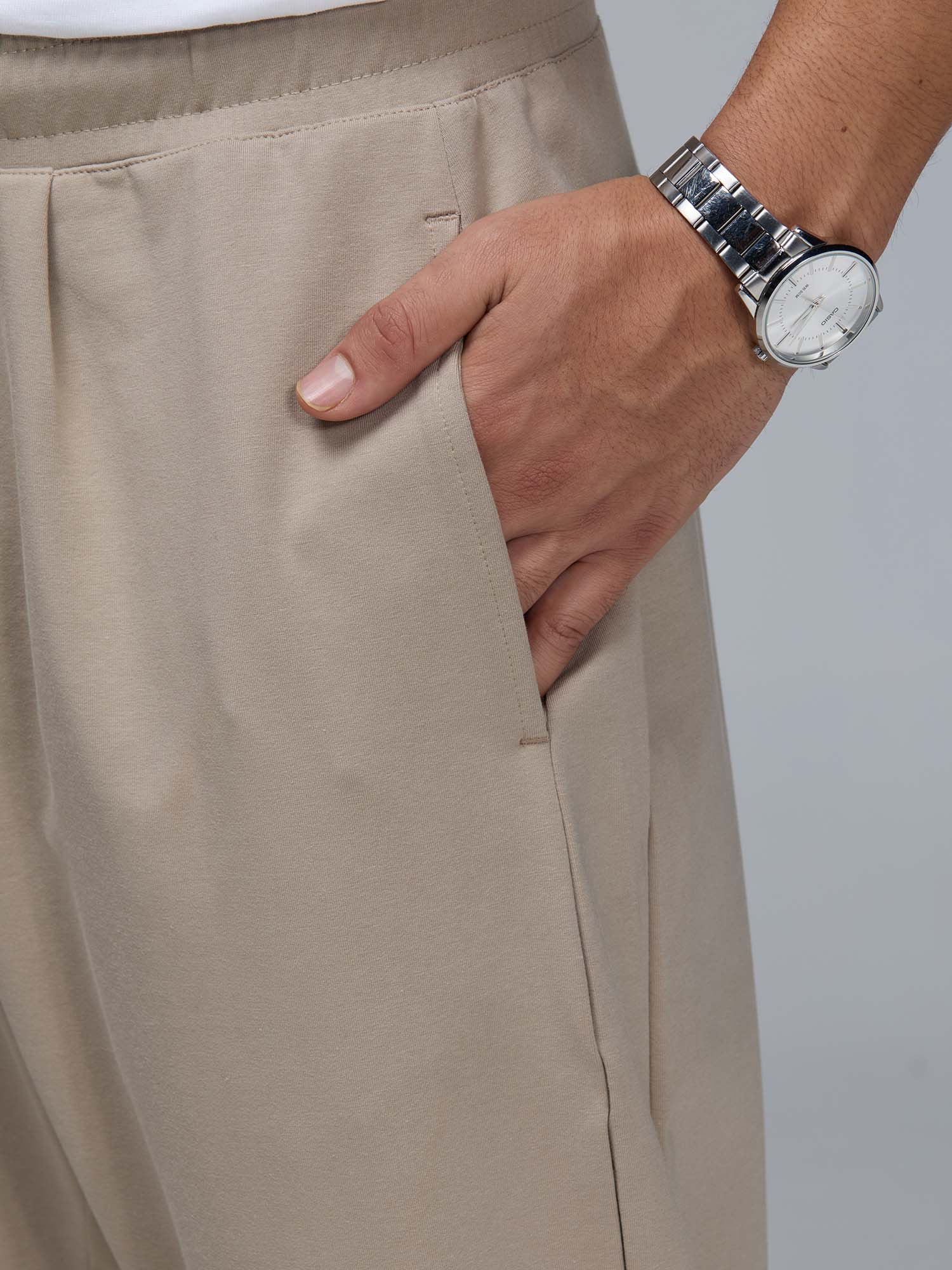 Light Beige Everywear Joggers - Image 6