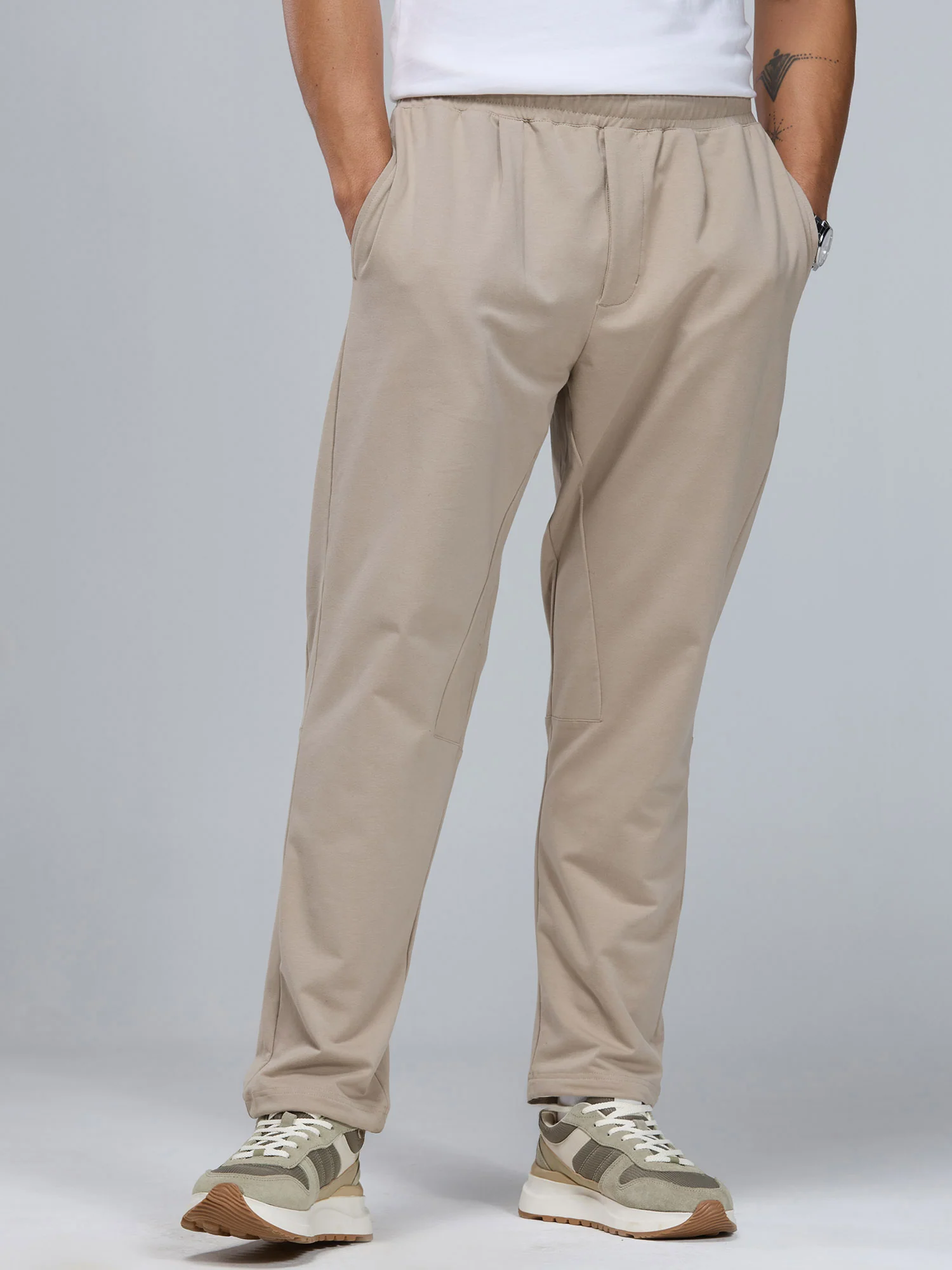 Light Beige Everywear Joggers - Image 8