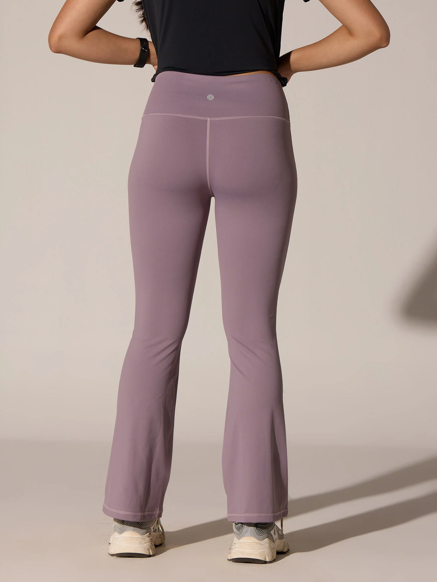 Light Mauve Grip-It Flare Pants - Image 4