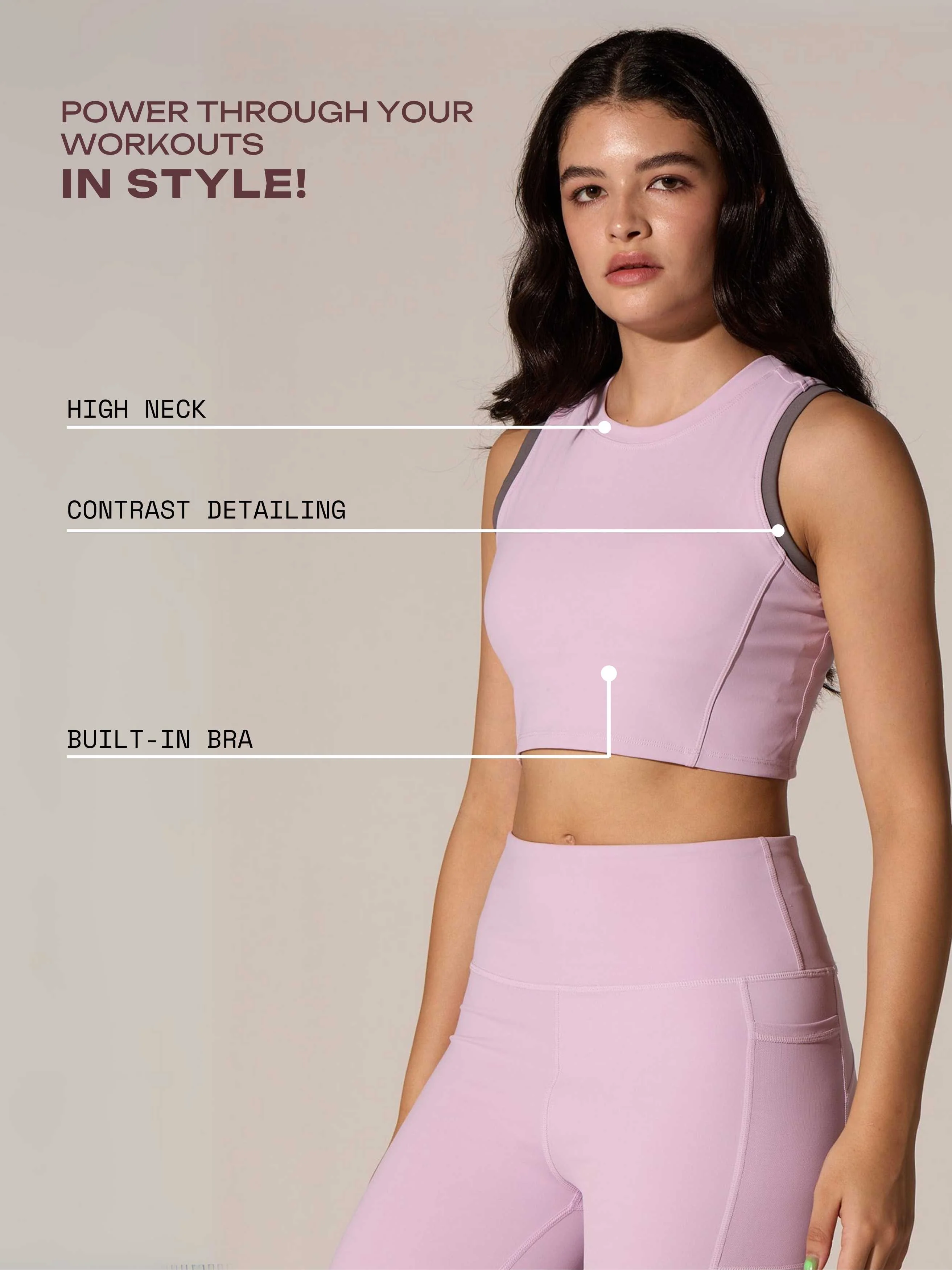 Lilac In-Vest Sports Bra - Image 7