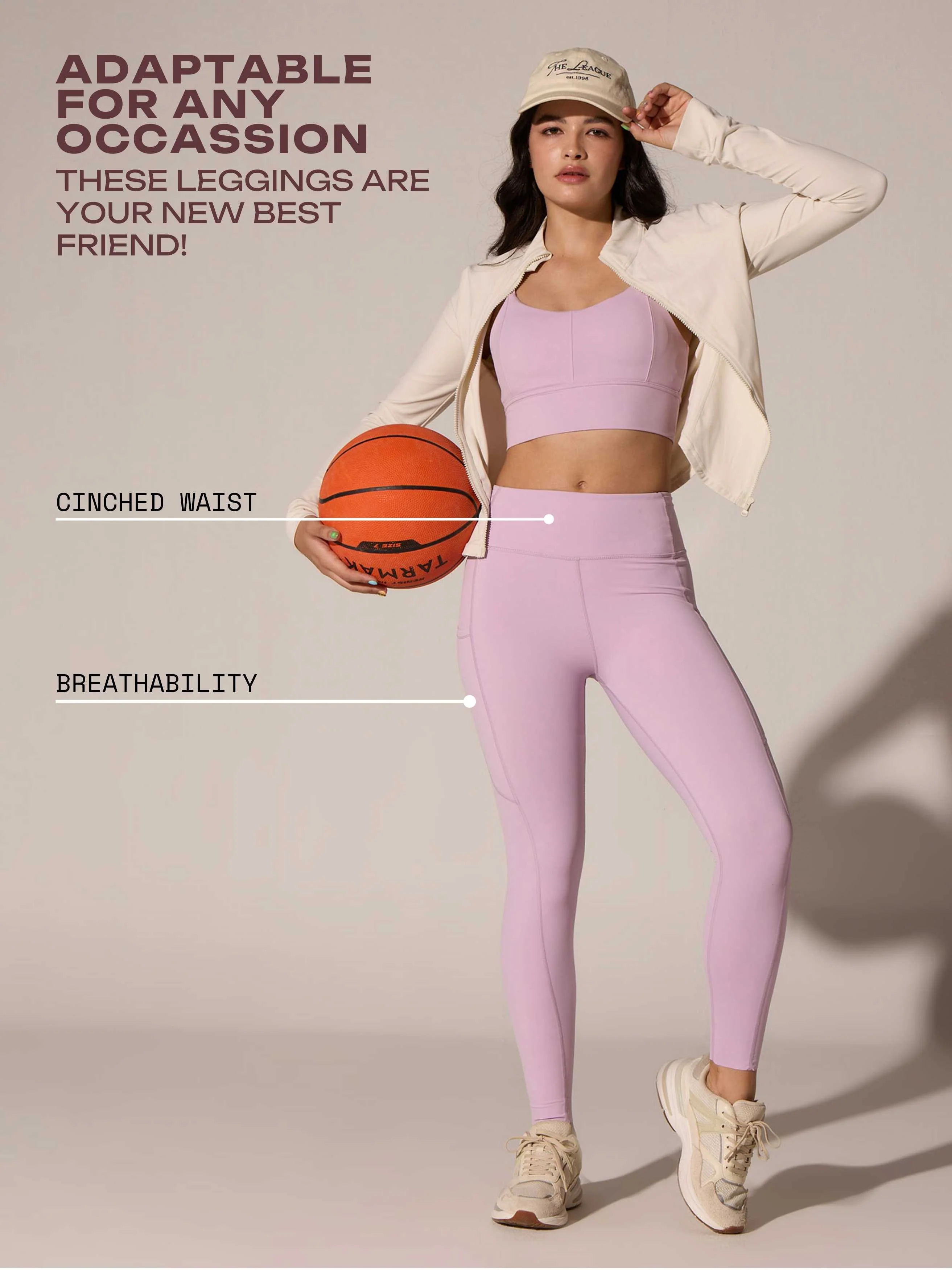 Lilac Septa Pocket Leggings - Image 7