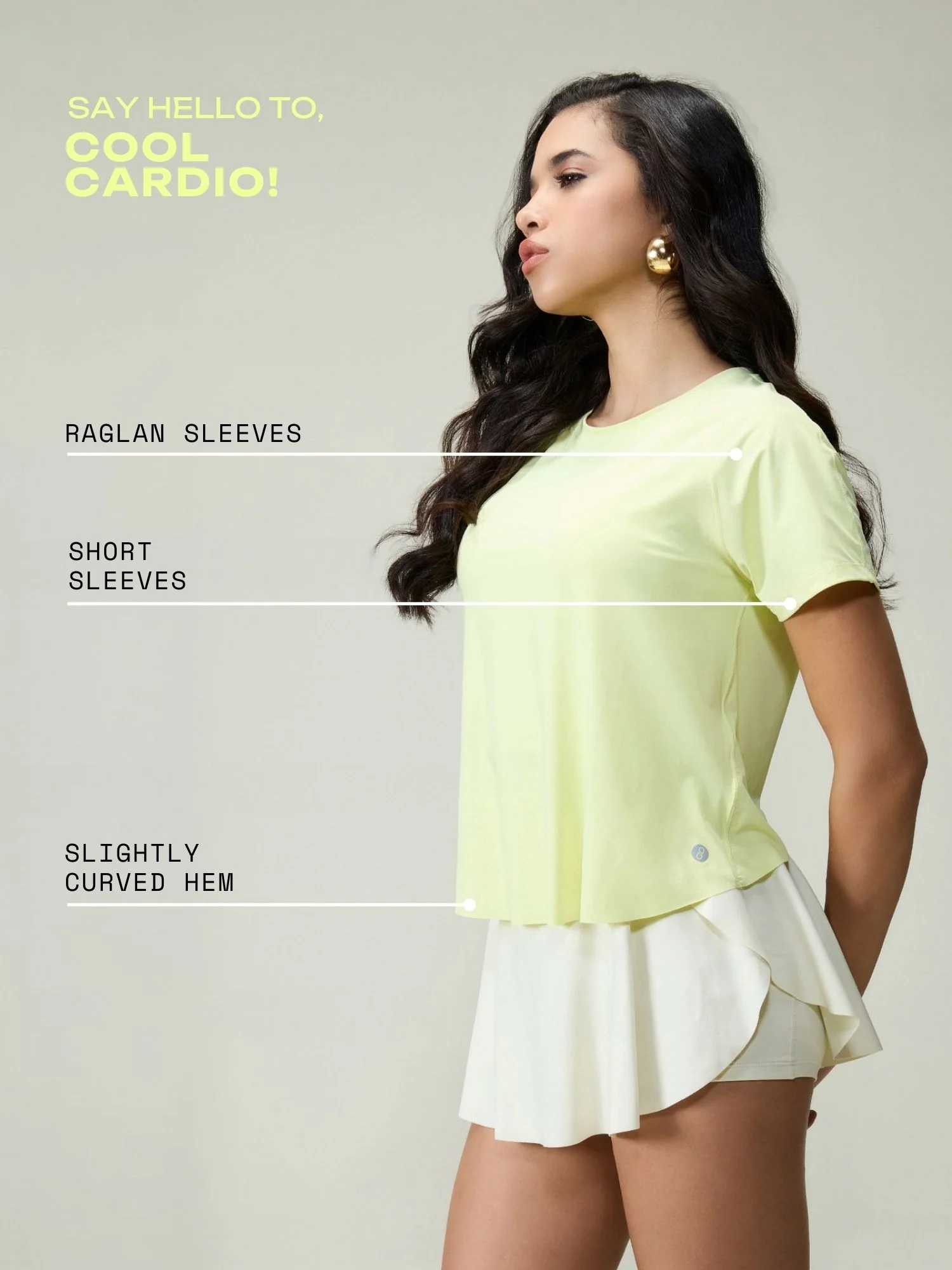 Lime Overlap Tee - Image 3