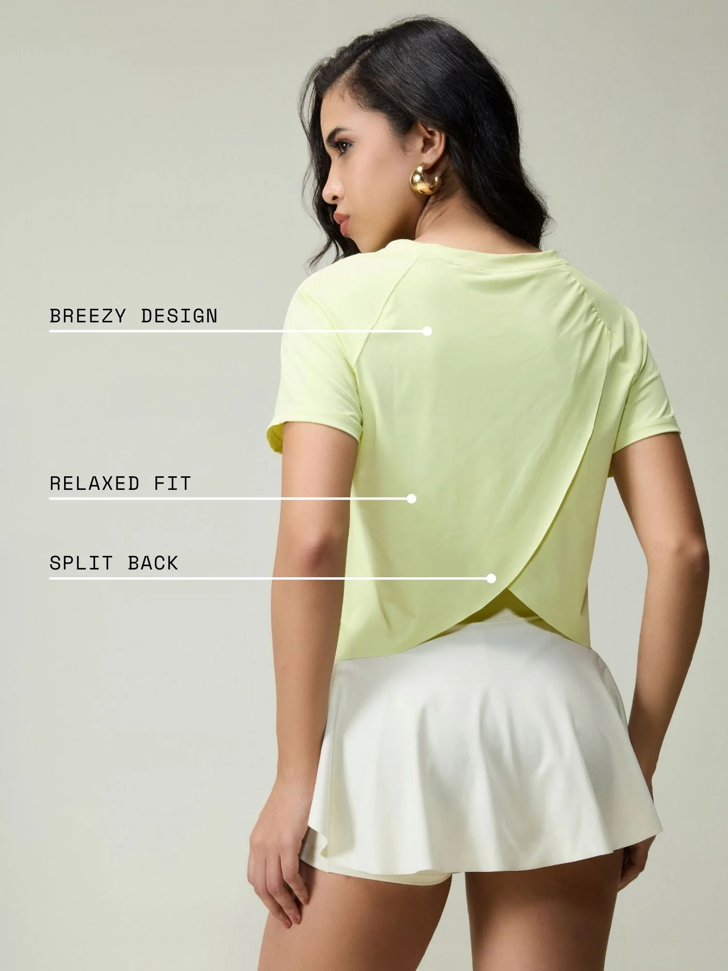 Lime Overlap Tee - Image 4