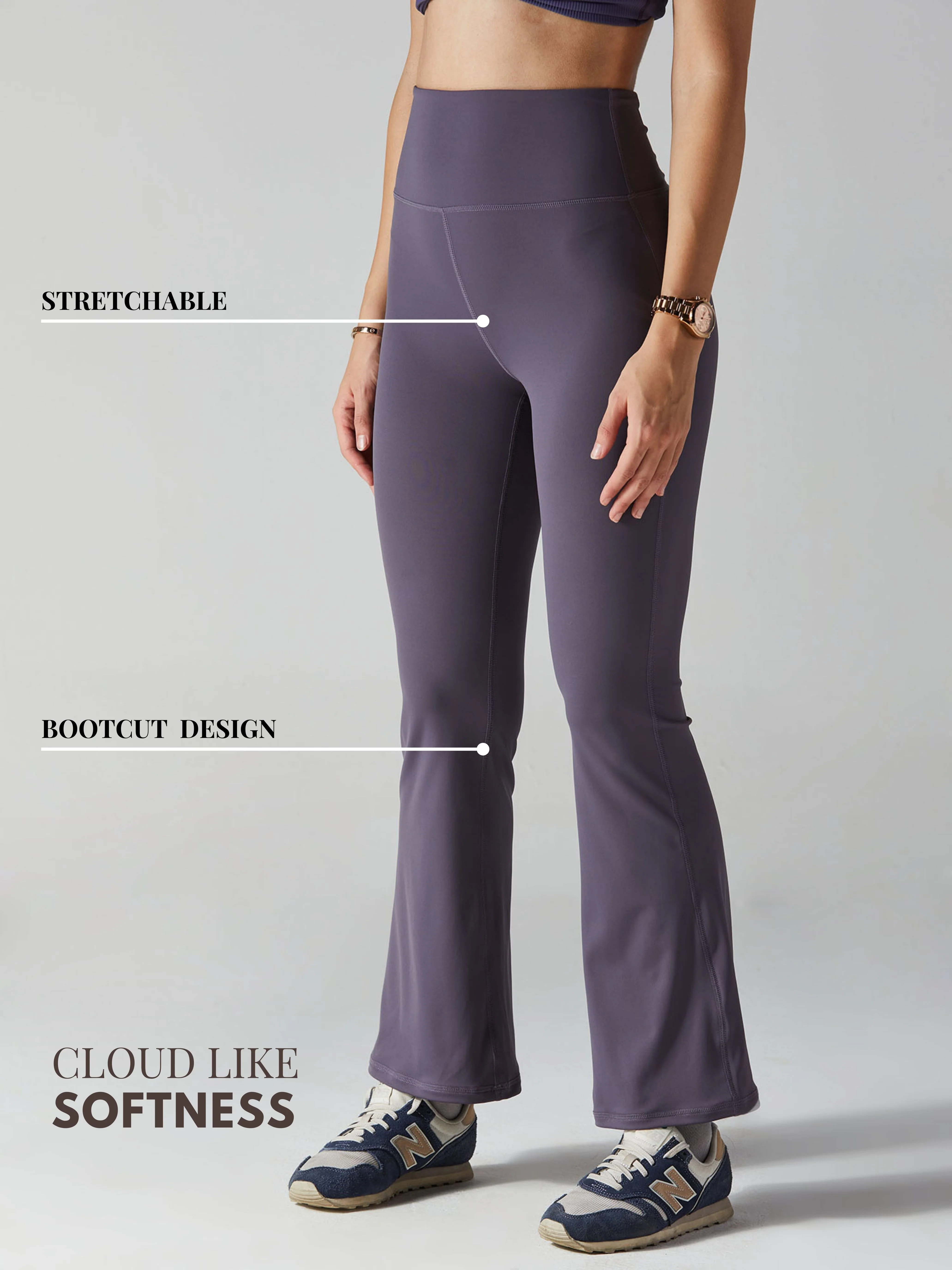 Mauve All-in Bootcut Leggings - Image 5