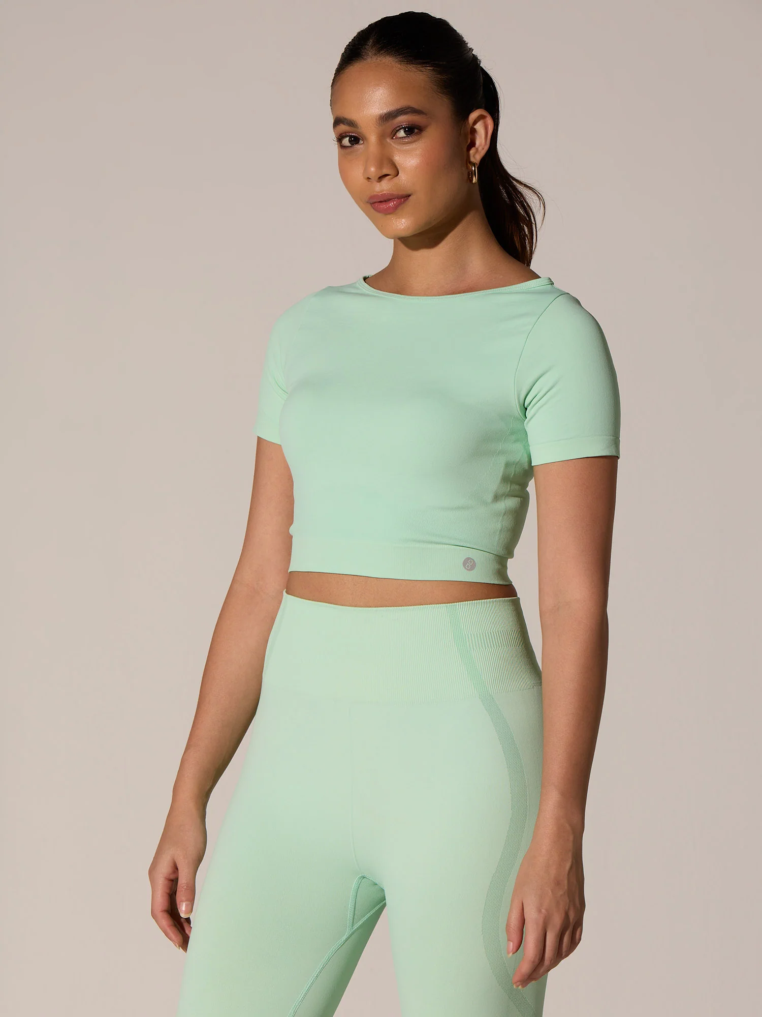 Mint Seamless Sculpt Tee - Image 4