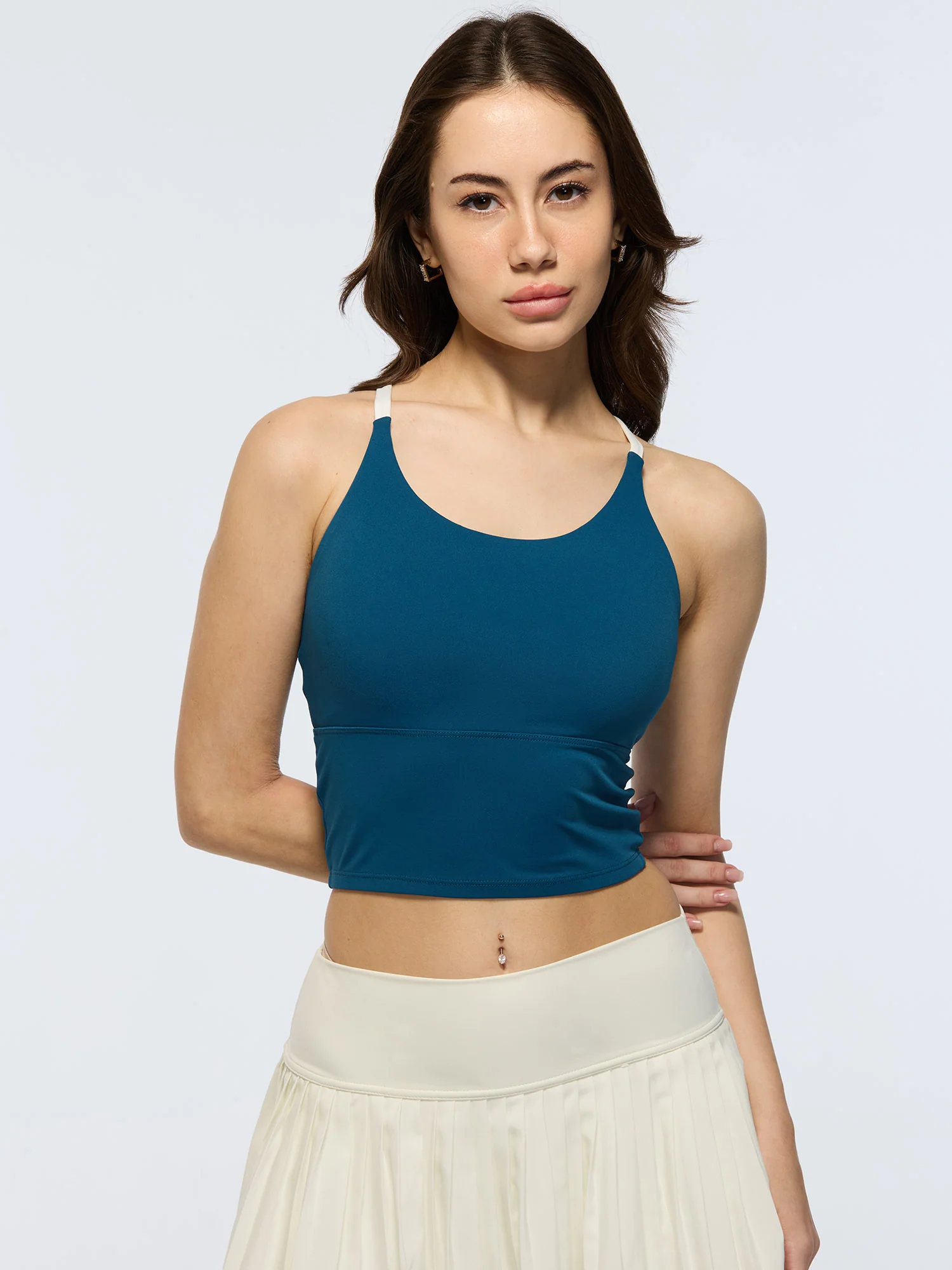 Moscow Blue Cross Back Sports Bra - Image 3