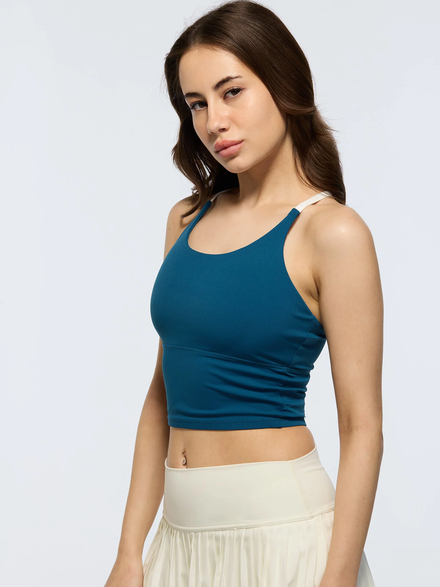 Moscow Blue Cross Back Sports Bra - Image 4