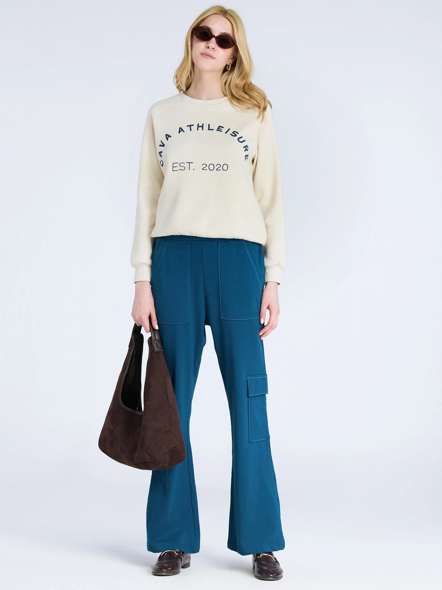 Moscow Blue Wide Cargo Joggers - Image 11