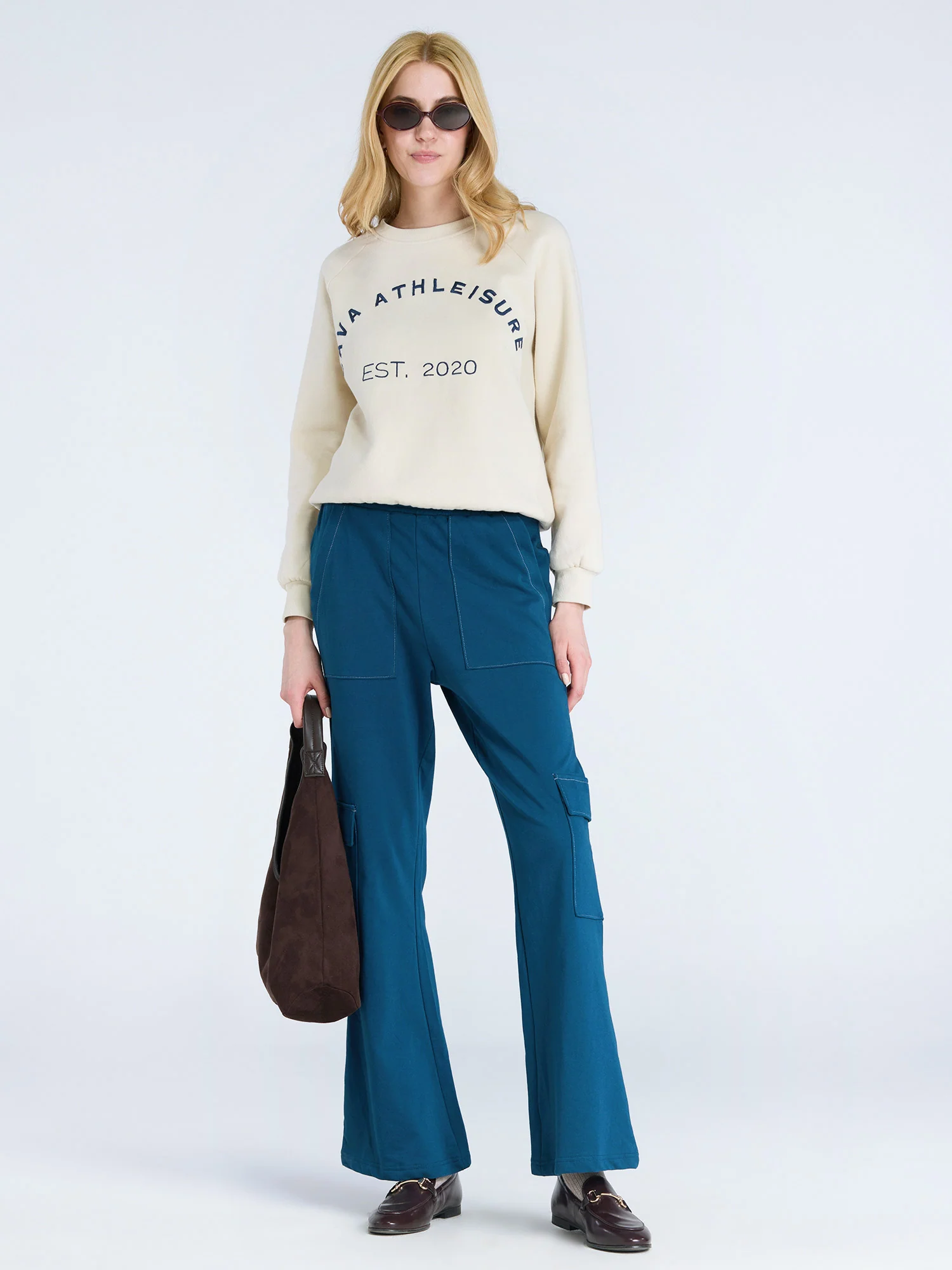 Moscow Blue Wide Cargo Joggers - Image 2