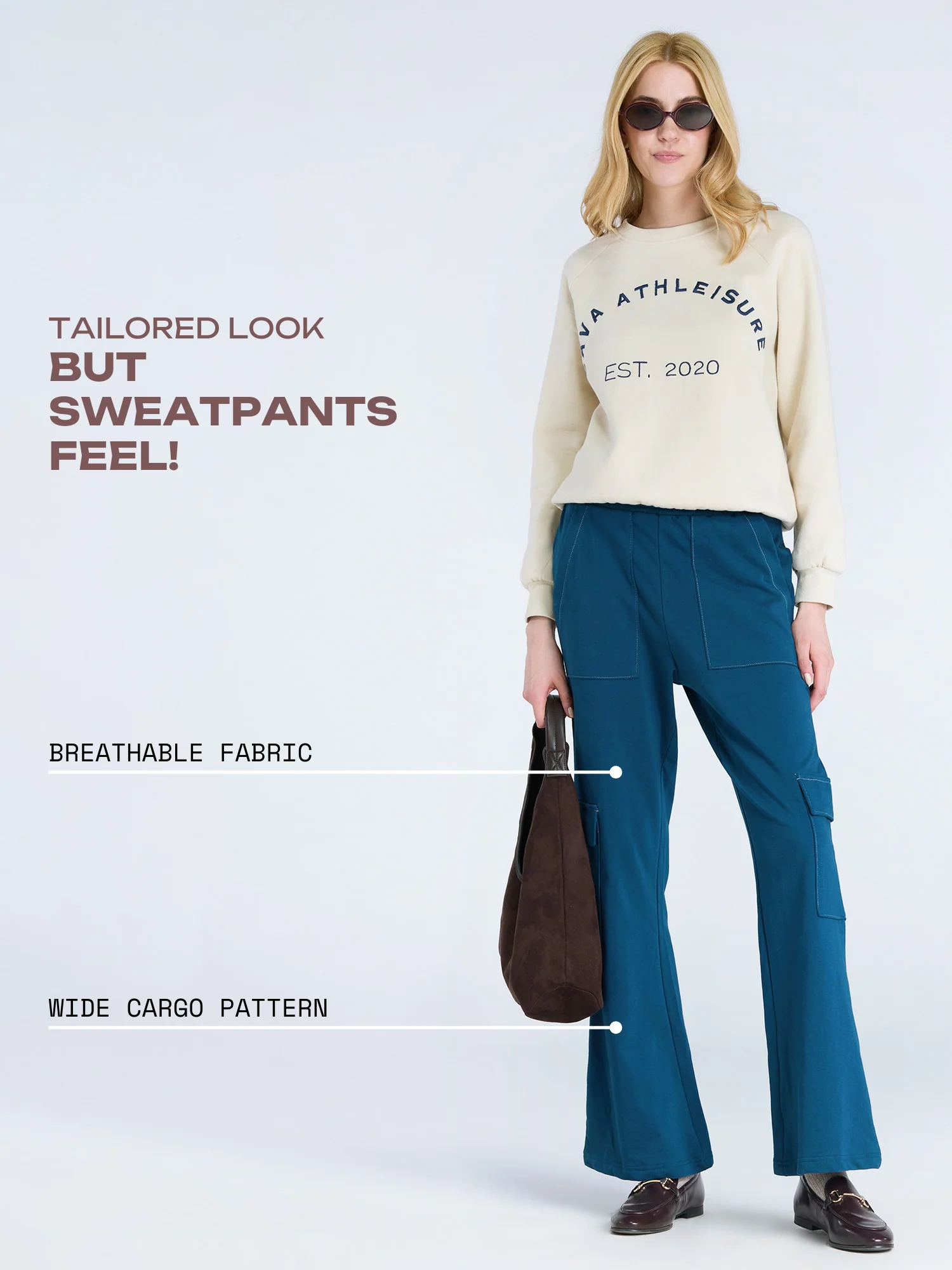 Moscow Blue Wide Cargo Joggers - Image 4