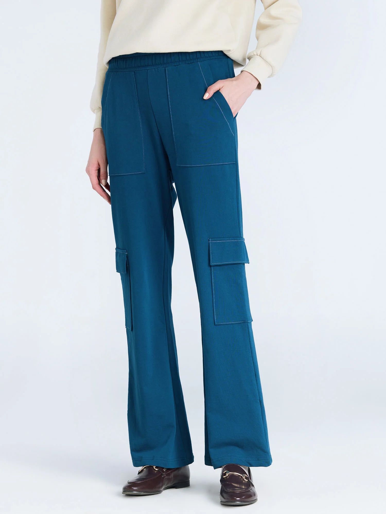 Moscow Blue Wide Cargo Joggers - Image 5