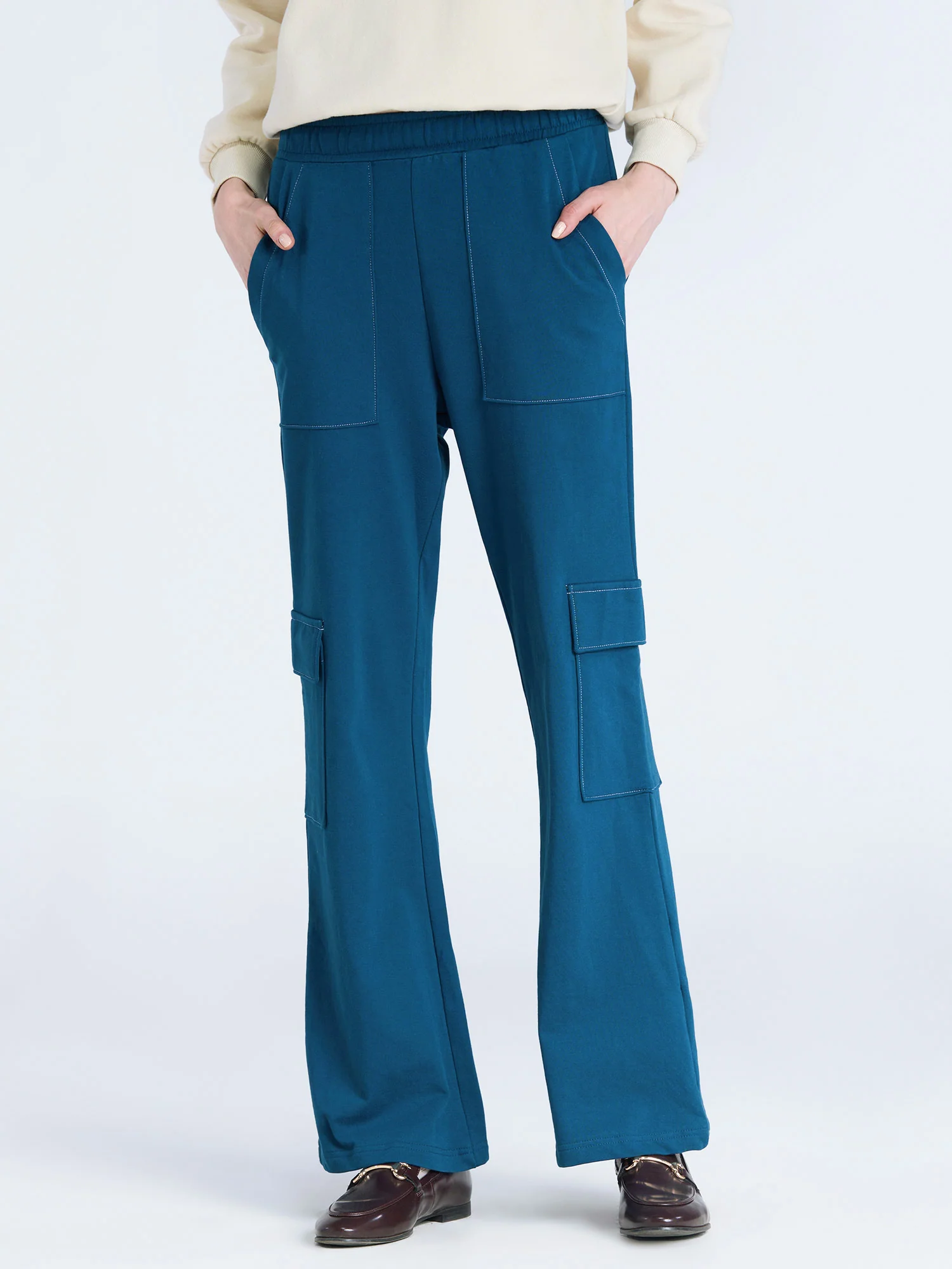 Moscow Blue Wide Cargo Joggers - Image 6