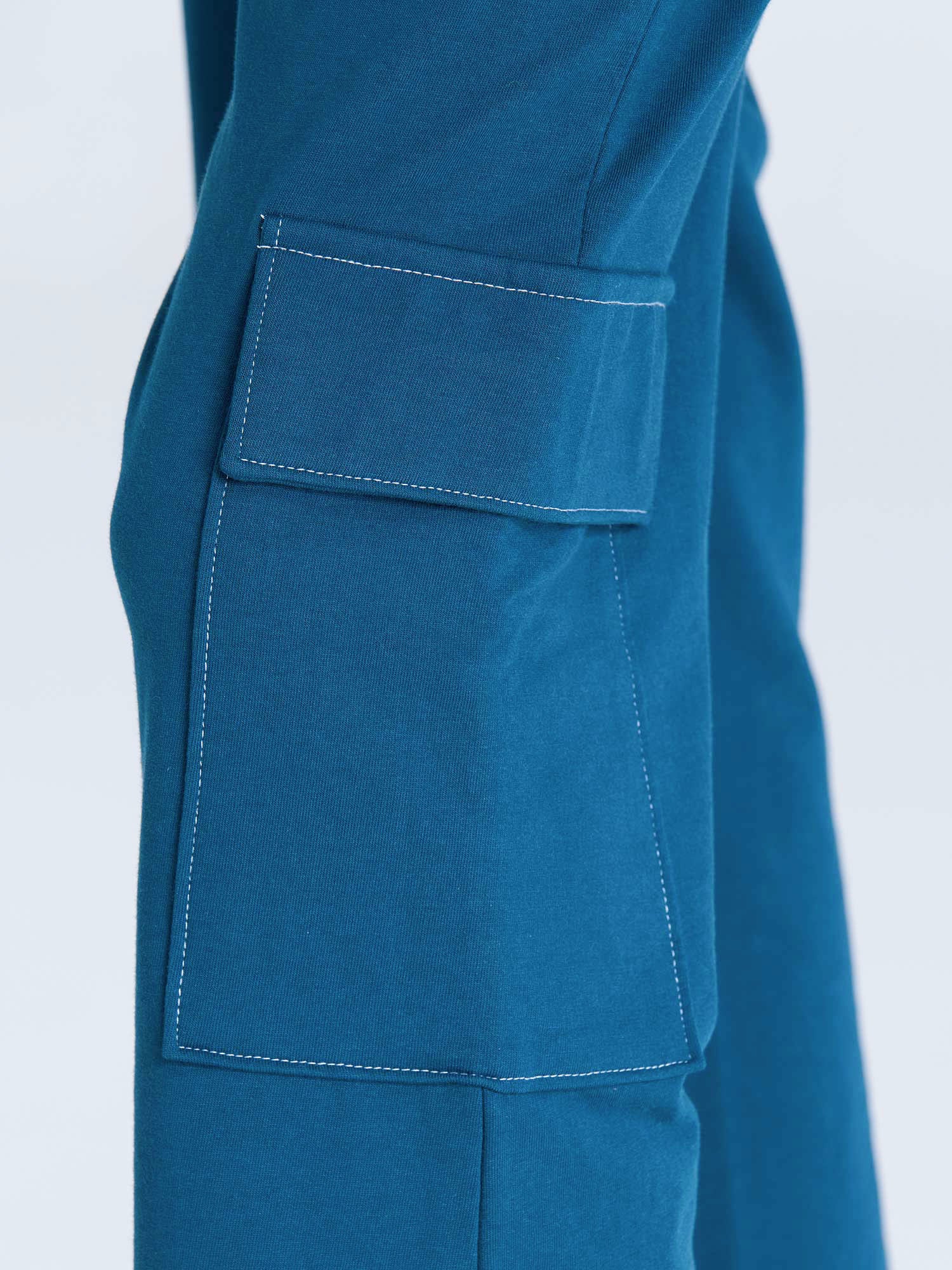Moscow Blue Wide Cargo Joggers - Image 9