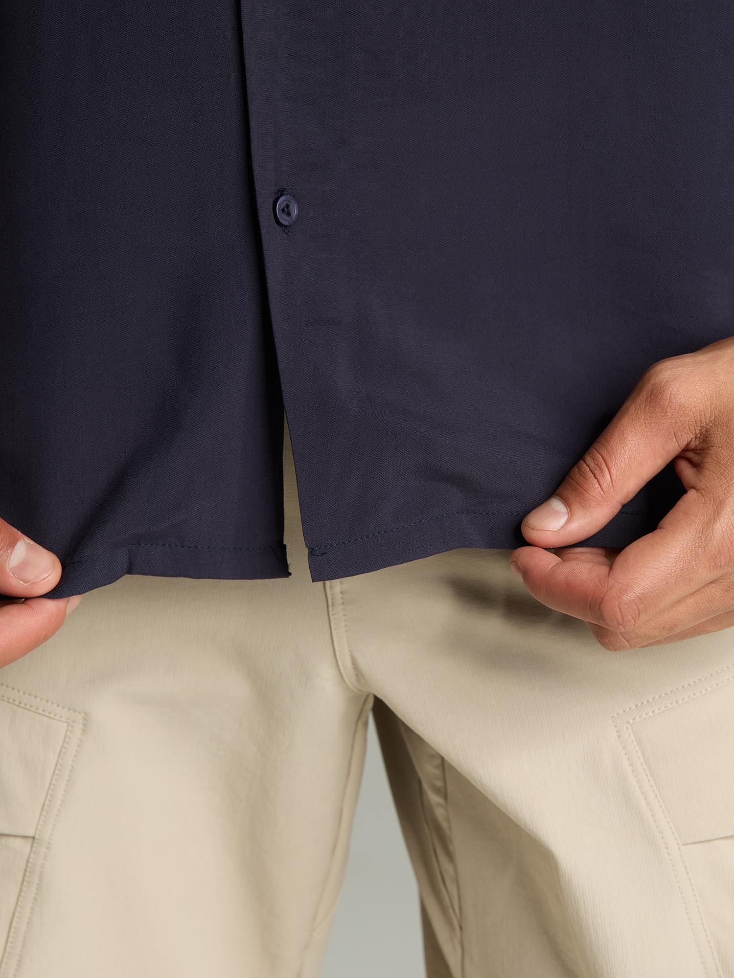 Navy Airy Resort Shirt - Image 11