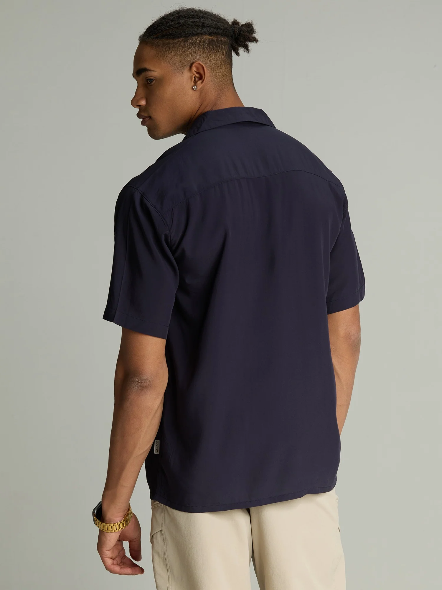 Navy Airy Resort Shirt - Image 5