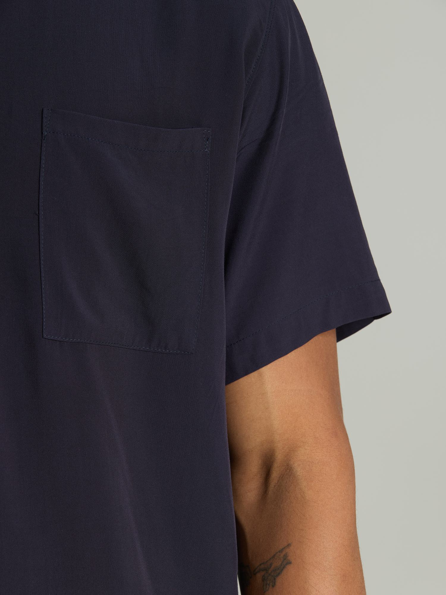 Navy Airy Resort Shirt - Image 8